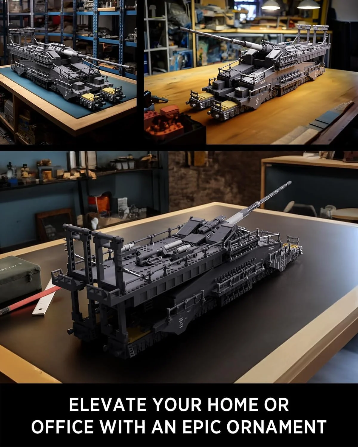 بلوک های گیره نظامی تفنگ ریلی نیفلیز، مدل توپخانه سنگین آلمانی دورا، تفنگ ریلی جنگ جهانی دوم کلکسیونی، هدیه برای مردان (2355 قطعه) بلوک های گیره نظامی تفنگ ریلی نیفلیز، مدل توپخانه سنگین آلمانی دورا، تفنگ ریلی جنگ جهانی دوم کلکسیونی، هدیه برای مردان (2355 قطعه)