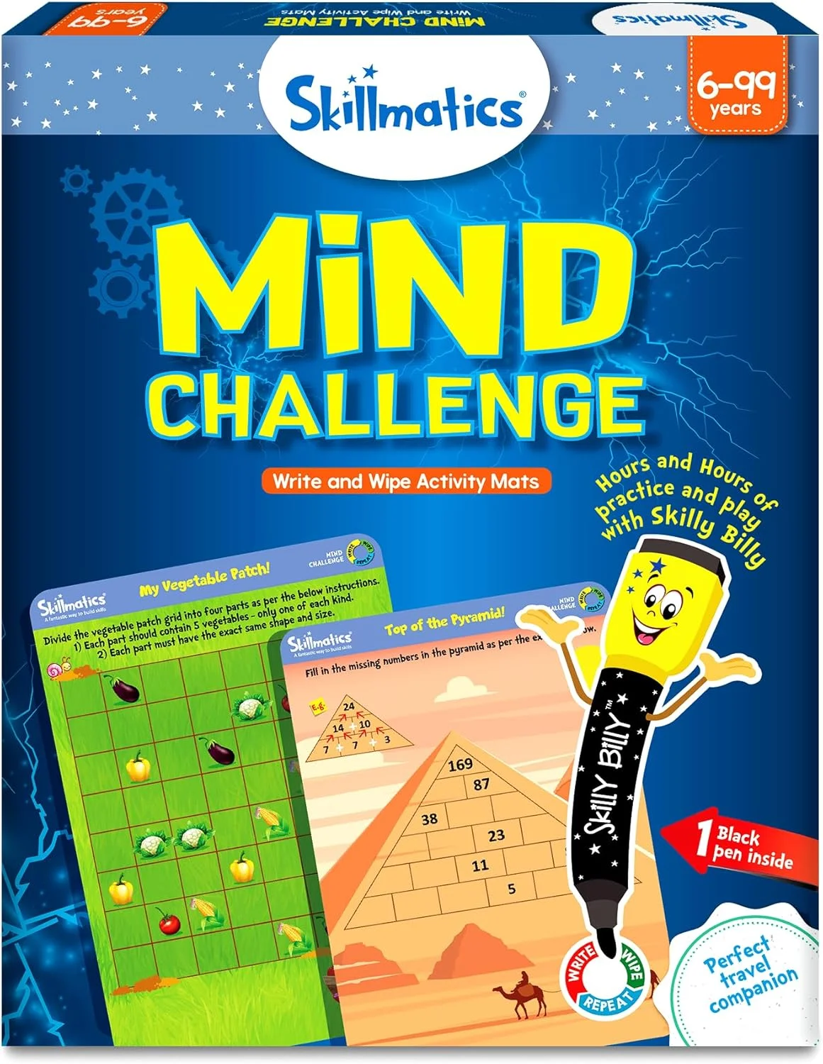 بازی آموزشی Skillmatics: چالش ذهنی، چند رنگ، 6 سال به بالا، Skill21Mcs بازی آموزشی Skillmatics: چالش ذهنی، چند رنگ، 6 سال به بالا، Skill21Mcs