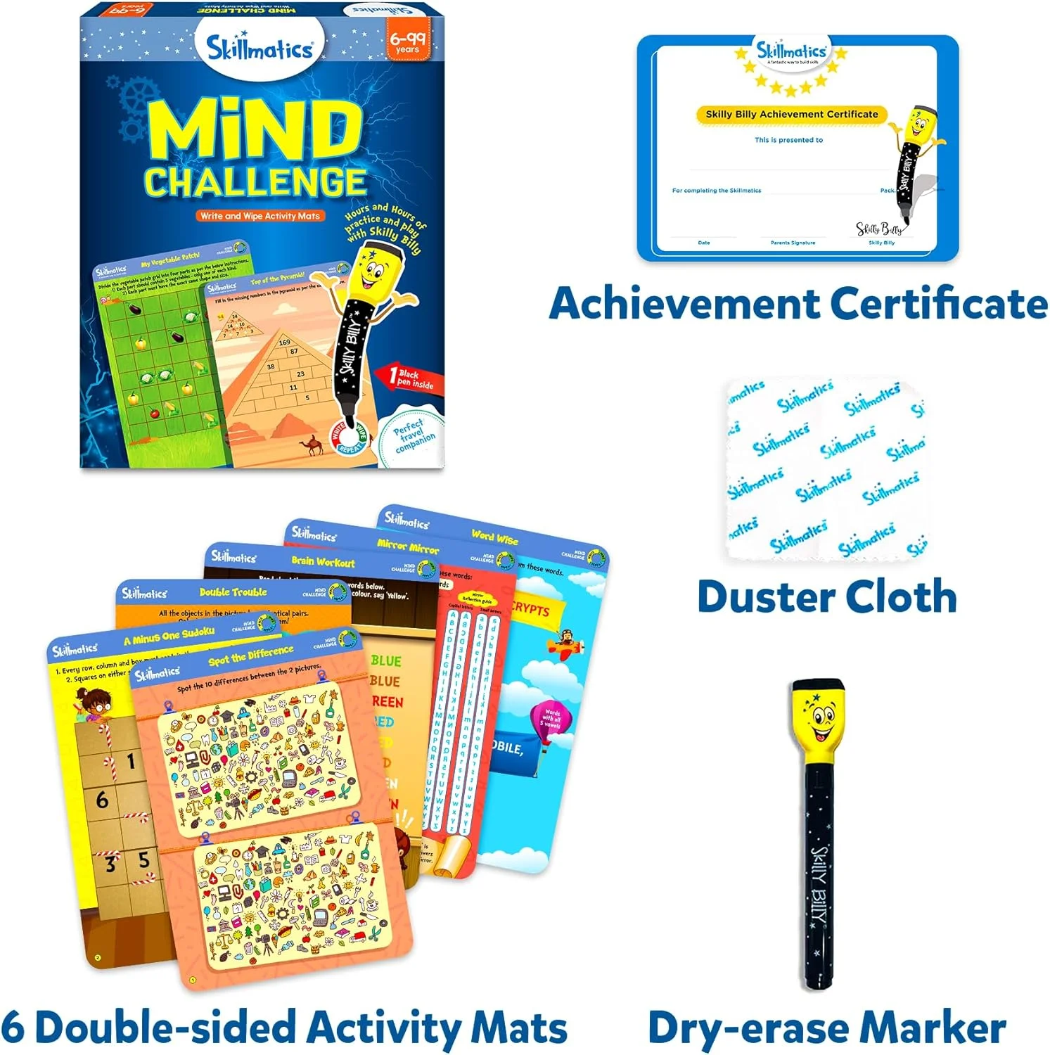 بازی آموزشی Skillmatics: چالش ذهنی، چند رنگ، 6 سال به بالا، Skill21Mcs بازی آموزشی Skillmatics: چالش ذهنی، چند رنگ، 6 سال به بالا، Skill21Mcs