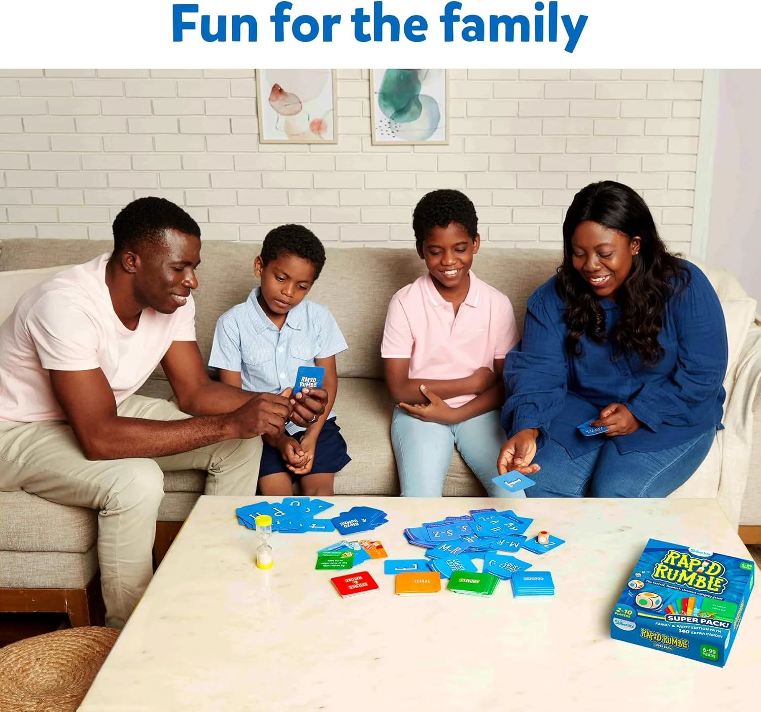 بسته فوق العاده بازی تخته ای Skillmatics - Rapid Rumble نسخه خانوادگی و مهمانی با 140 کارت اضافی، اسباب بازی های آموزشی، هدیه برای کودکان، نوجوانان و بزرگسالان