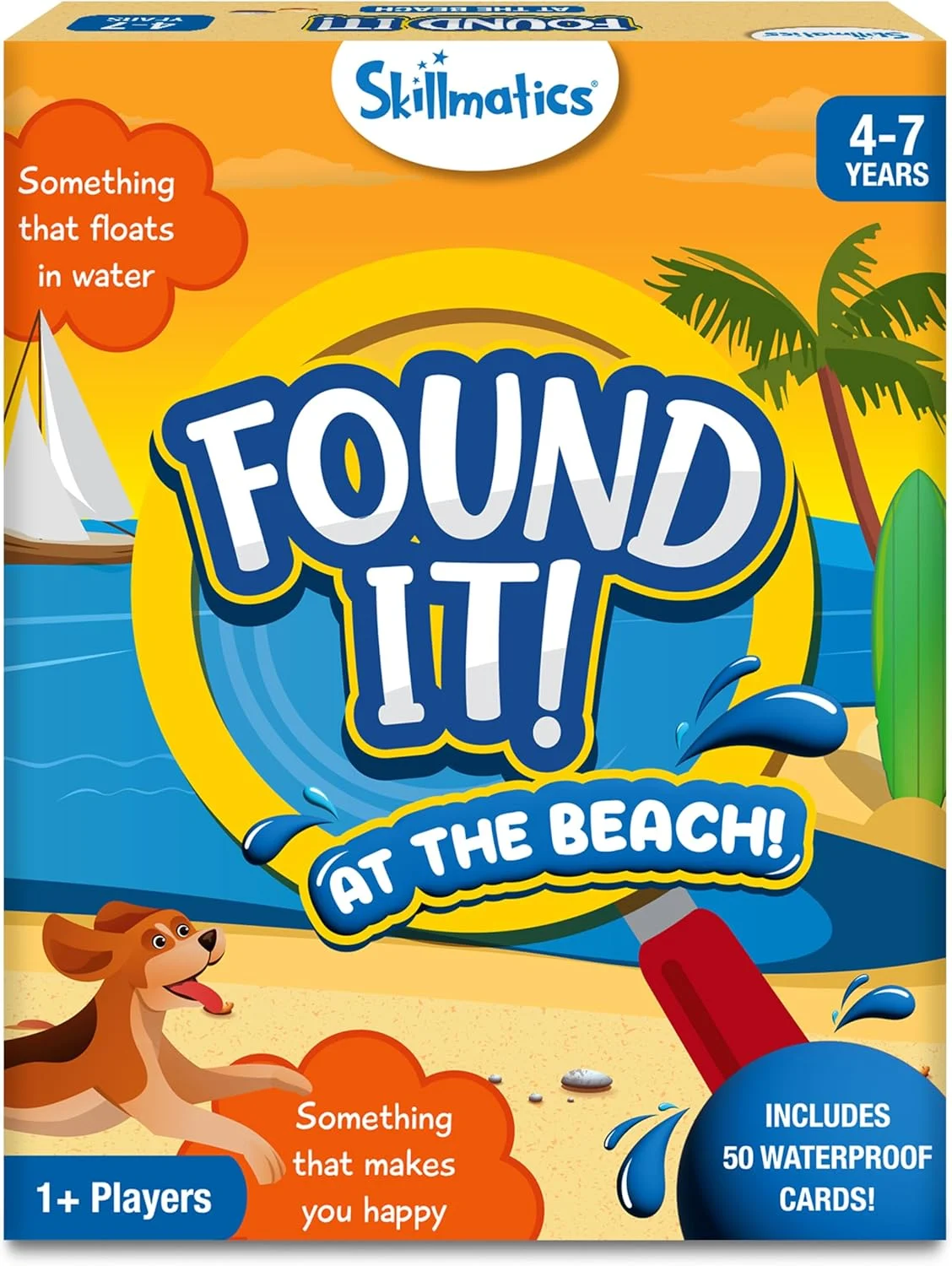 بازی کارتی جستجو Skillmatics - ساحل، اسباب بازی های آموزشی فضای باز، مناسب برای پسران، دختران و خانواده هایی که عاشق بازی های رومیزی هستند، 50 کارت ضد آب، بازی مسافرتی، هدیه برای سنین 4، 5، 6، 7 سال بازی کارتی جستجو Skillmatics - ساحل، اسباب بازی های آموزشی فضای باز، مناسب برای پسران، دختران و خانواده هایی که عاشق بازی های رومیزی هستند، 50 کارت ضد آب، بازی مسافرتی، هدیه برای سنین 4، 5، 6، 7 سال