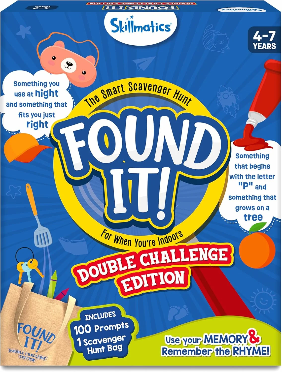 بازی کارتی Skillmatics - یافتن آن در داخل خانه، چالش دوگانه شکار اشیا برای کودکان، پسران، دختران و خانواده هایی که عاشق بازی های تخته ای و اسباب بازی های آموزشی هستند، مناسب برای مسافرت، هدیه برای سنین 4، 5، 6، 7 بازی کارتی Skillmatics - یافتن آن در داخل خانه، چالش دوگانه شکار اشیا برای کودکان، پسران، دختران و خانواده هایی که عاشق بازی های تخته ای و اسباب بازی های آموزشی هستند، مناسب برای مسافرت، هدیه برای سنین 4، 5، 6، 7