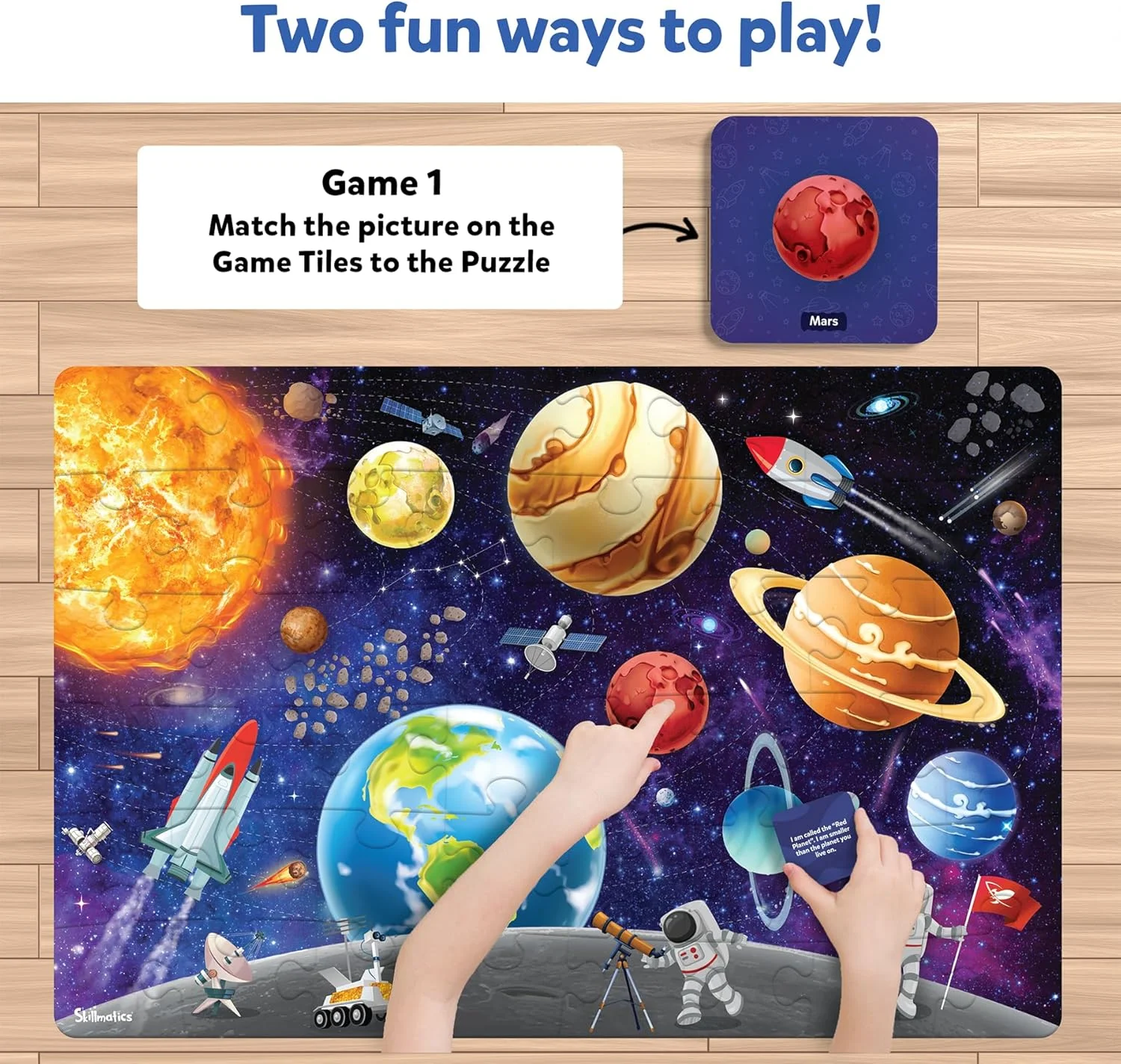 پازل و بازی Skillmatics - پازل فضایی و پازل های مخصوص کودکان نوپا، اسباب بازی آموزشی، هدیه برای پسران و دختران 3، 4، 5، 6، 7 ساله (48 تکه، 2 در 3 فوت) پازل و بازی Skillmatics - پازل فضایی و پازل های مخصوص کودکان نوپا، اسباب بازی آموزشی، هدیه برای پسران و دختران 3، 4، 5، 6، 7 ساله (48 تکه، 2 در 3 فوت)