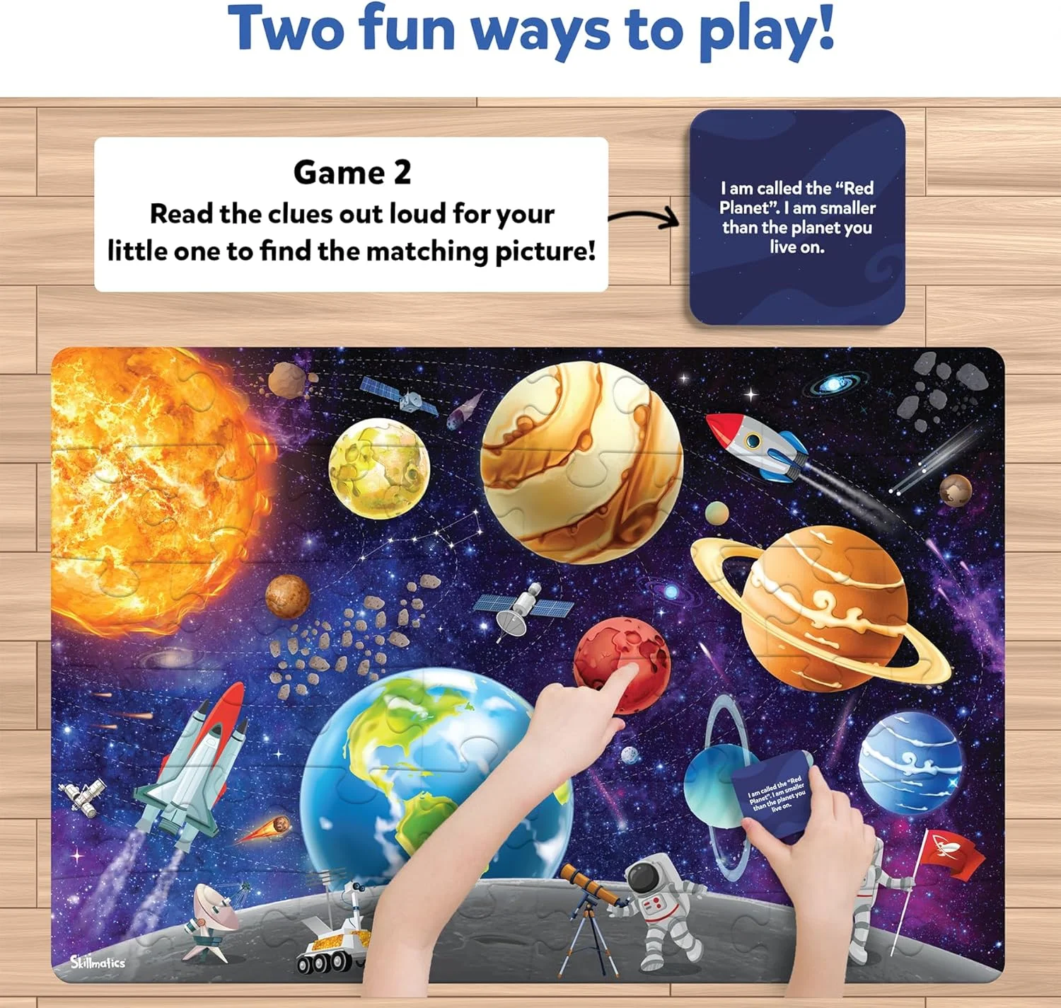 پازل و بازی Skillmatics - پازل فضایی و پازل های مخصوص کودکان نوپا، اسباب بازی آموزشی، هدیه برای پسران و دختران 3، 4، 5، 6، 7 ساله (48 تکه، 2 در 3 فوت) پازل و بازی Skillmatics - پازل فضایی و پازل های مخصوص کودکان نوپا، اسباب بازی آموزشی، هدیه برای پسران و دختران 3، 4، 5، 6، 7 ساله (48 تکه، 2 در 3 فوت)