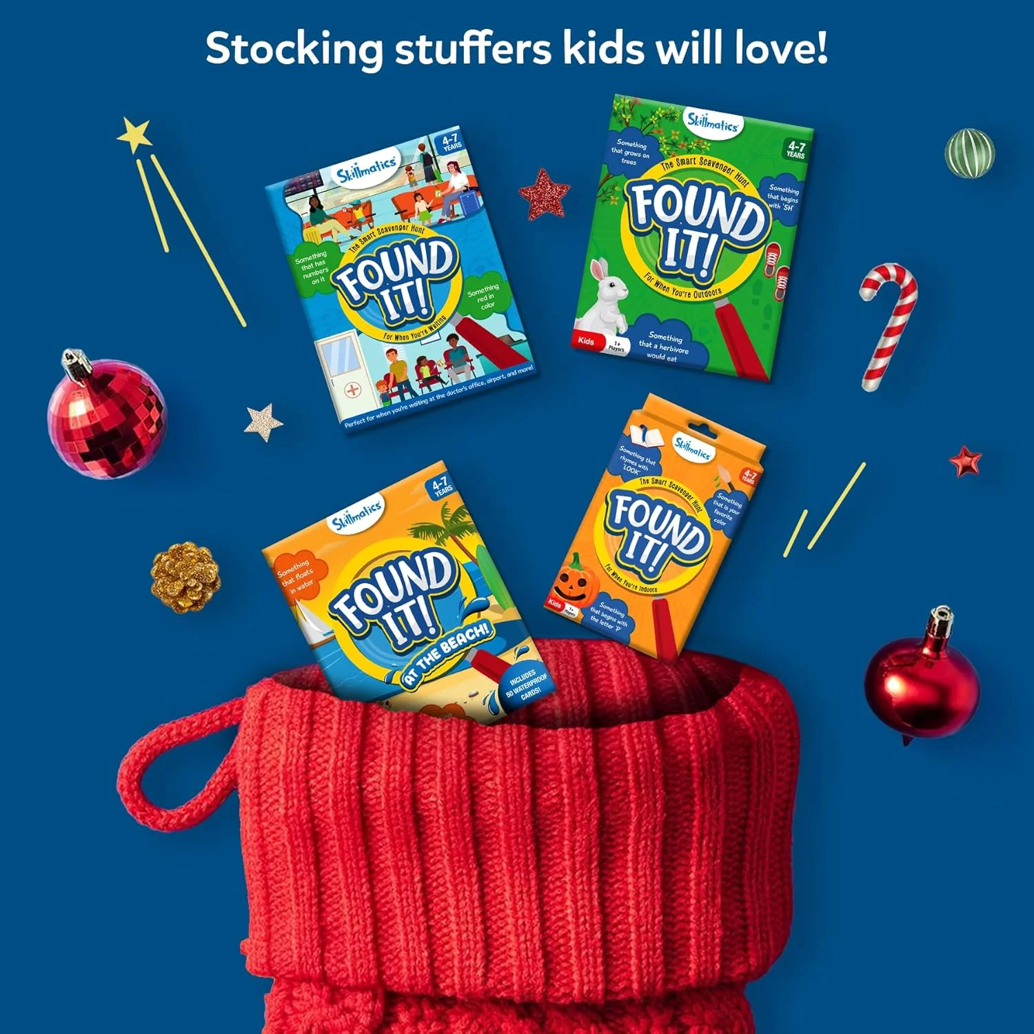 بازی کارتی Skillmatics - یافتن آن در داخل خانه، چالش دوگانه شکار اشیا برای کودکان، پسران، دختران و خانواده هایی که عاشق بازی های تخته ای و اسباب بازی های آموزشی هستند، مناسب برای مسافرت، هدیه برای سنین 4، 5، 6، 7 بازی کارتی Skillmatics - یافتن آن در داخل خانه، چالش دوگانه شکار اشیا برای کودکان، پسران، دختران و خانواده هایی که عاشق بازی های تخته ای و اسباب بازی های آموزشی هستند، مناسب برای مسافرت، هدیه برای سنین 4، 5، 6، 7