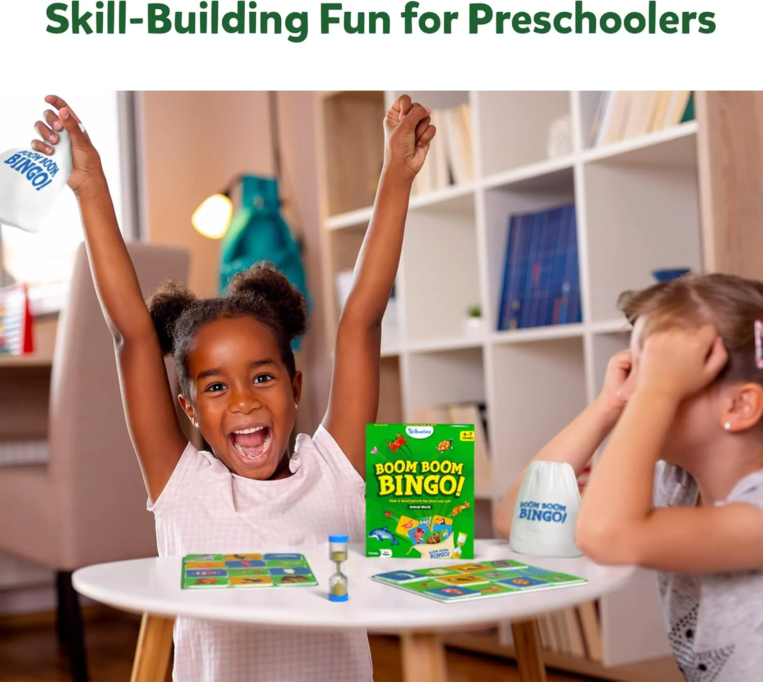 بازی فکری بینگو Skillmatics مدل دنیای حیوانات، بازی تطبیق سریع و سرگرم کننده، مناسب برای پسران و دختران 4 تا 7 سال بازی فکری بینگو Skillmatics مدل دنیای حیوانات، بازی تطبیق سریع و سرگرم کننده، مناسب برای پسران و دختران 4 تا 7 سال