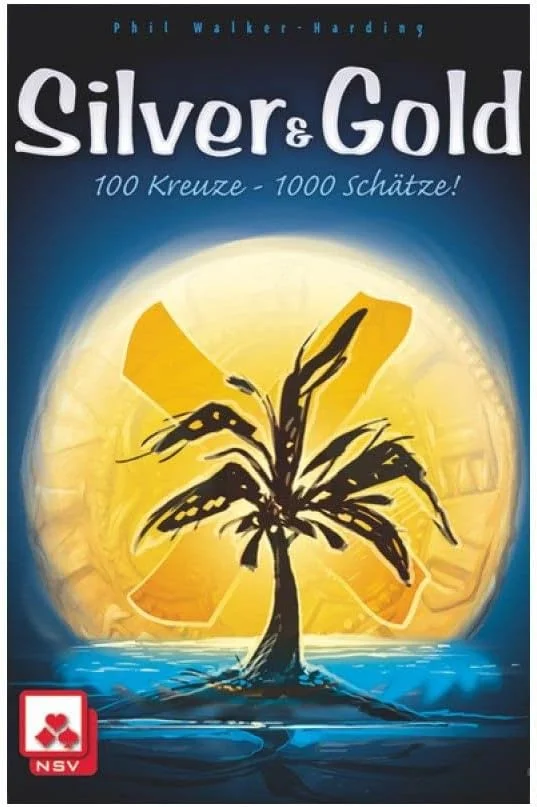 بازی کارتی نقره و طلا پاندازاروس گیمز | بازی استراتژیک ورق برگردان و نوشتن | بازی ماجراجویی سرگرم کننده شکار گنج برای بزرگسالان و کودکان | 8 سال به بالا | 2-4 بازیکن | میانگین زمان بازی 20 دقیقه | ساخت