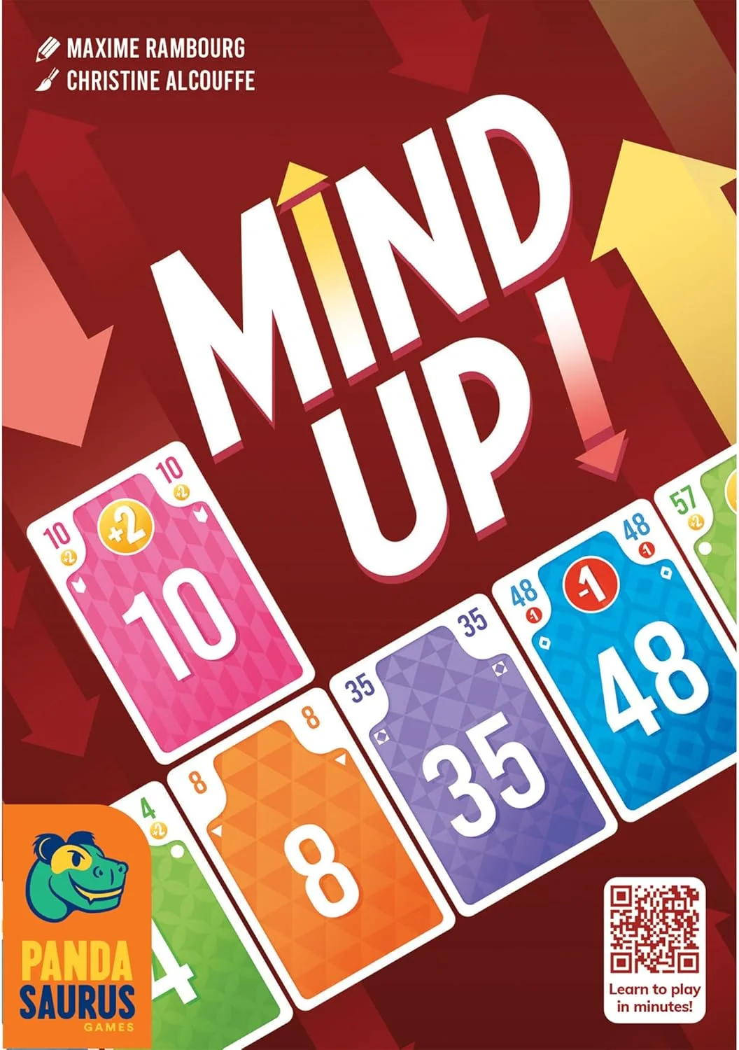 بازی کارتی Pandasaurus Games Mind Up! - ساخت تابلوی استراتژیک، بازی همزمان، بازی سرگرم کننده خانوادگی برای کودکان و بزرگسالان، 8 سال به بالا، 3-6 بازیکن، زمان بازی 15-20 دقیقه، ساخت