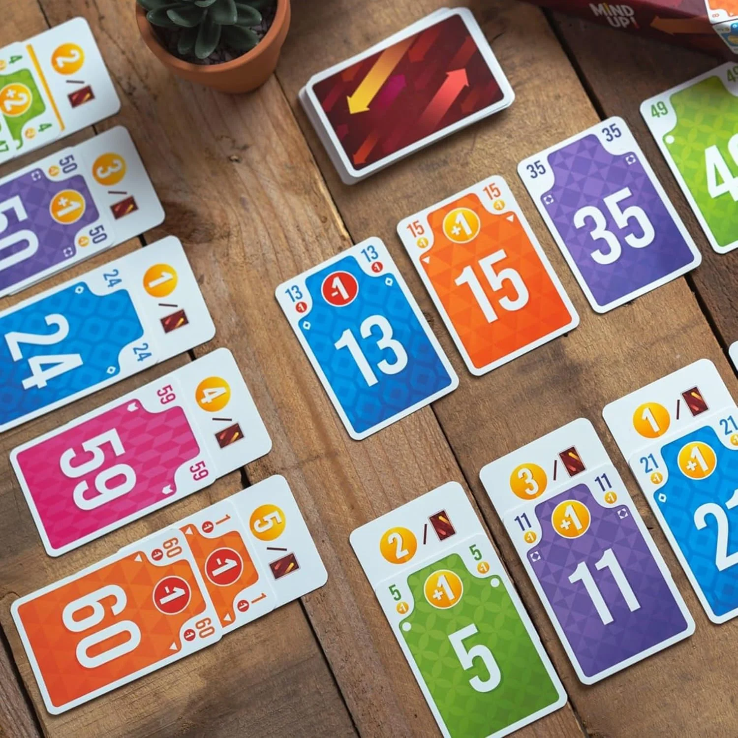 بازی کارتی Pandasaurus Games Mind Up! - ساخت تابلوی استراتژیک، بازی همزمان، بازی سرگرم کننده خانوادگی برای کودکان و بزرگسالان، 8 سال به بالا، 3-6 بازیکن، زمان بازی 15-20 دقیقه، ساخت
