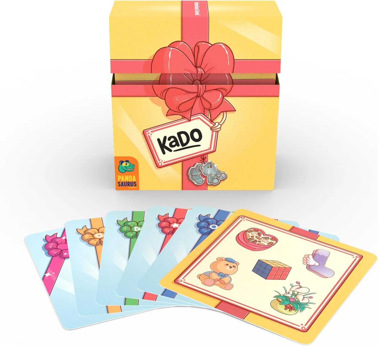 بازی کارتی کادو - شبکه هدیه خود را بسازید و حریفان را در یک بازی استراتژیک تاکتیکی هدیه و استنتاج برای کودکان و بزرگسالان، 8 سال به بالا، 2-5 بازیکن، 15 دقیقه زمان بازی، شکست دهید