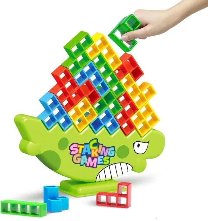 بازی ساختنی تعادلی باغ اسباب بازی، 48 قطعه بلوک برج تترا، بازی فکری خانوادگی برای 2+ بازیکن، مناسب سفر، اسباب بازی مهمانی برای سنین 3 سال به بالا، سرگرمی داخل خانه بازی ساختنی تعادلی باغ اسباب بازی، 48 قطعه بلوک برج تترا، بازی فکری خانوادگی برای 2+ بازیکن، مناسب سفر، اسباب بازی مهمانی برای سنین 3 سال به بالا، سرگرمی داخل خانه
