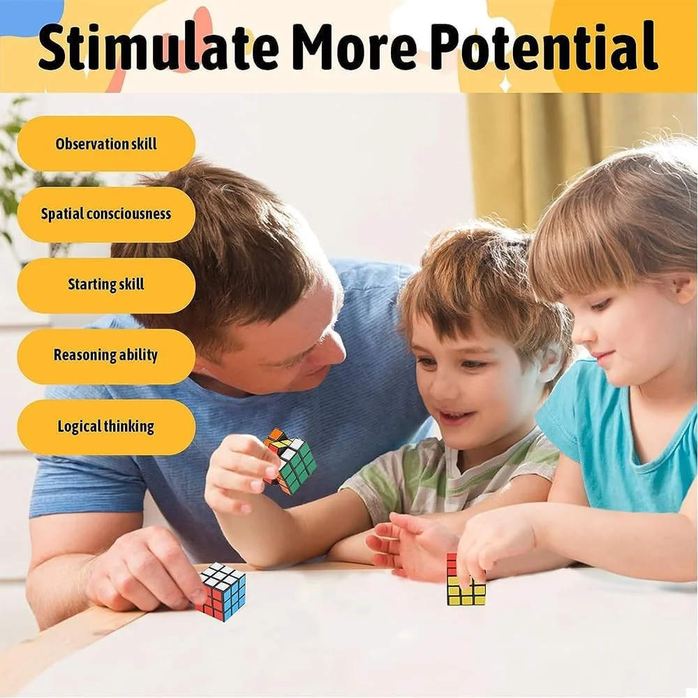 پازل مکعب جادویی کوچک TOY GARDEN برای کودکان، بسته 20 عددی، اسباب بازی آموزشی قابل حمل تقویت کننده ذهن، هدیه ای برای پسران، دختران، بزرگسالان و سالمندان، هدیه مهمانی، مجموعه بازی پازل پازل مکعب جادویی کوچک TOY GARDEN برای کودکان، بسته 20 عددی، اسباب بازی آموزشی قابل حمل تقویت کننده ذهن، هدیه ای برای پسران، دختران، بزرگسالان و سالمندان، هدیه مهمانی، مجموعه بازی پازل