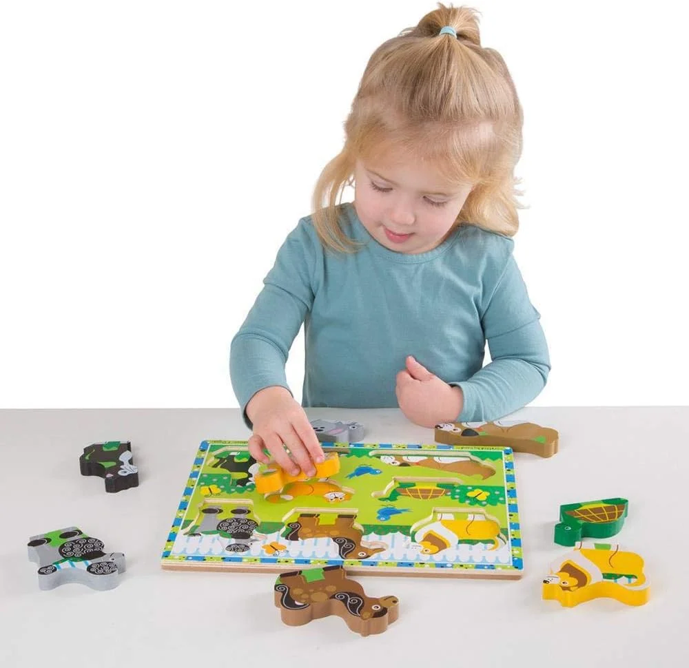 پازل چوبی حیوانات خانگی بزرگ Melissa & Doug