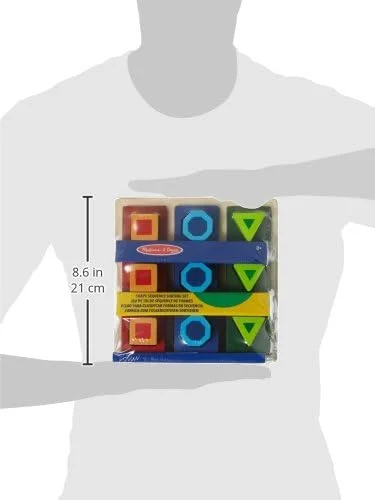 بازی آموزشی مرتب سازی اشکال ملیسا و داگ، اسباب بازی های رشدی، بازی آموزشی، اسباب بازی چوبی، مونته سوری، 3 سال به بالا، هدیه مناسب برای پسران و دختران