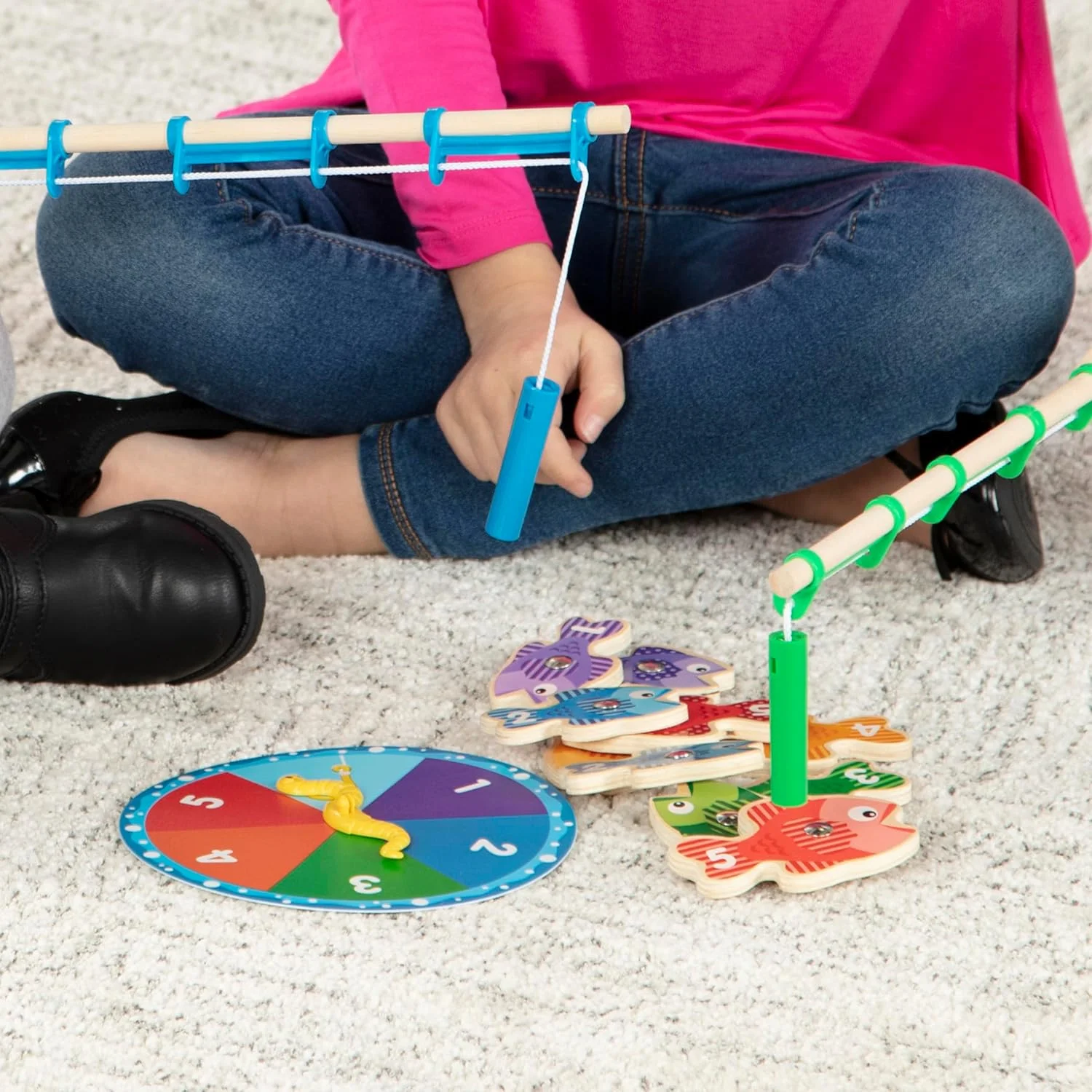 بازی ماهیگیری و شمارش مگنتی ملیسا و داگ | بازی | اسباب بازی چوبی | 3+ | هدیه برای پسر یا دختر