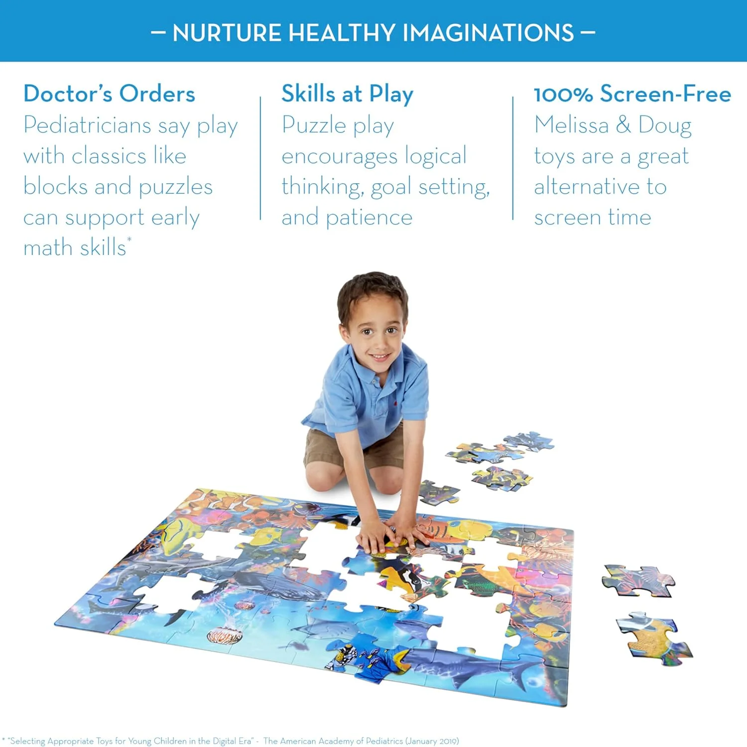 پازل کف اقیانوس زیر آب ملیسا و داگ (48 تکه، 60 در 90 سانتی متر)