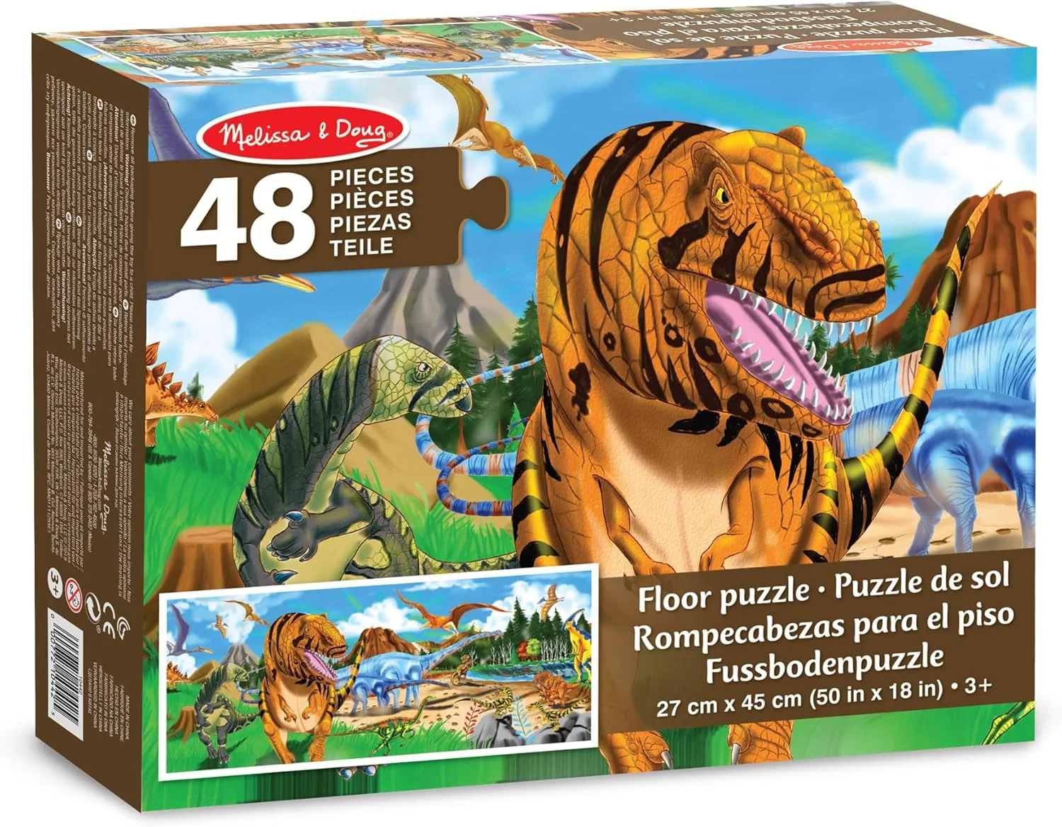 پازل زمینی سرزمین دایناسورها ملیسا و داگ