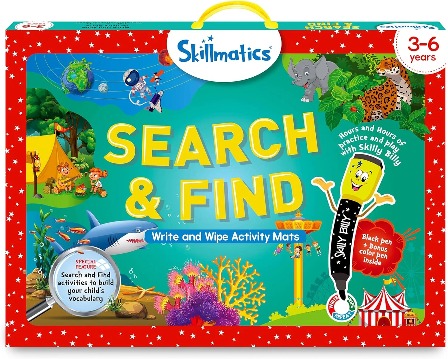 بازی آموزشی جستجو و پیدا کن Skillmatics - فعالیت های یادگیری پیش دبستانی قابل استفاده مجدد، ایده آل برای کودکان نوپا و بچه هایی که عاشق اسباب بازی، هنر و کاردستی هستند، واژگان را می سازد، هدیه برای سنین 3، 4، 5، 6 سال