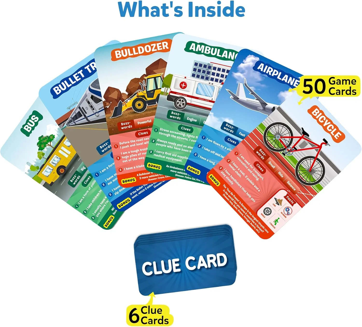 بازی کارتی Skillmatics - حدس بزنید در 10 مورد وسایل نقلیه، مناسب برای پسران، دختران، کودکان و خانواده هایی که عاشق بازی های تخته ای و اسباب بازی های آموزشی هستند، مناسب برای مسافرت، هدیه برای سنین 6، 7، 8، 9 سال