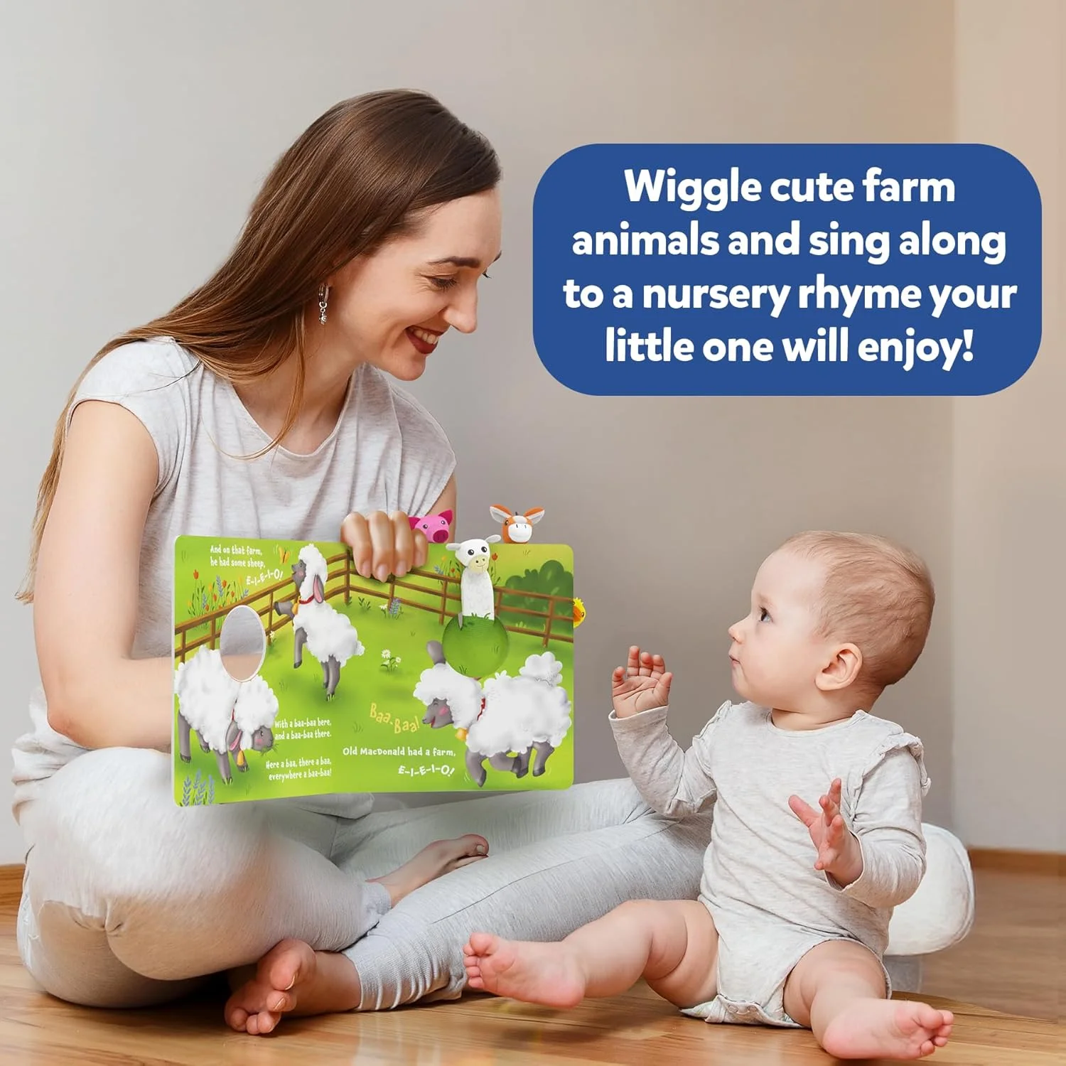 کتاب عروسکی Skillmatics - مزرعه قدیمی مک دونالد، عروسک های انگشتی تعاملی برای نوزادان و کودکان نوپا، اسباب بازی آموزشی و حسی اولیه، فعالیت شعر کودکانه، هدیه برای نوزادان 6 ماهه تا 2 ساله