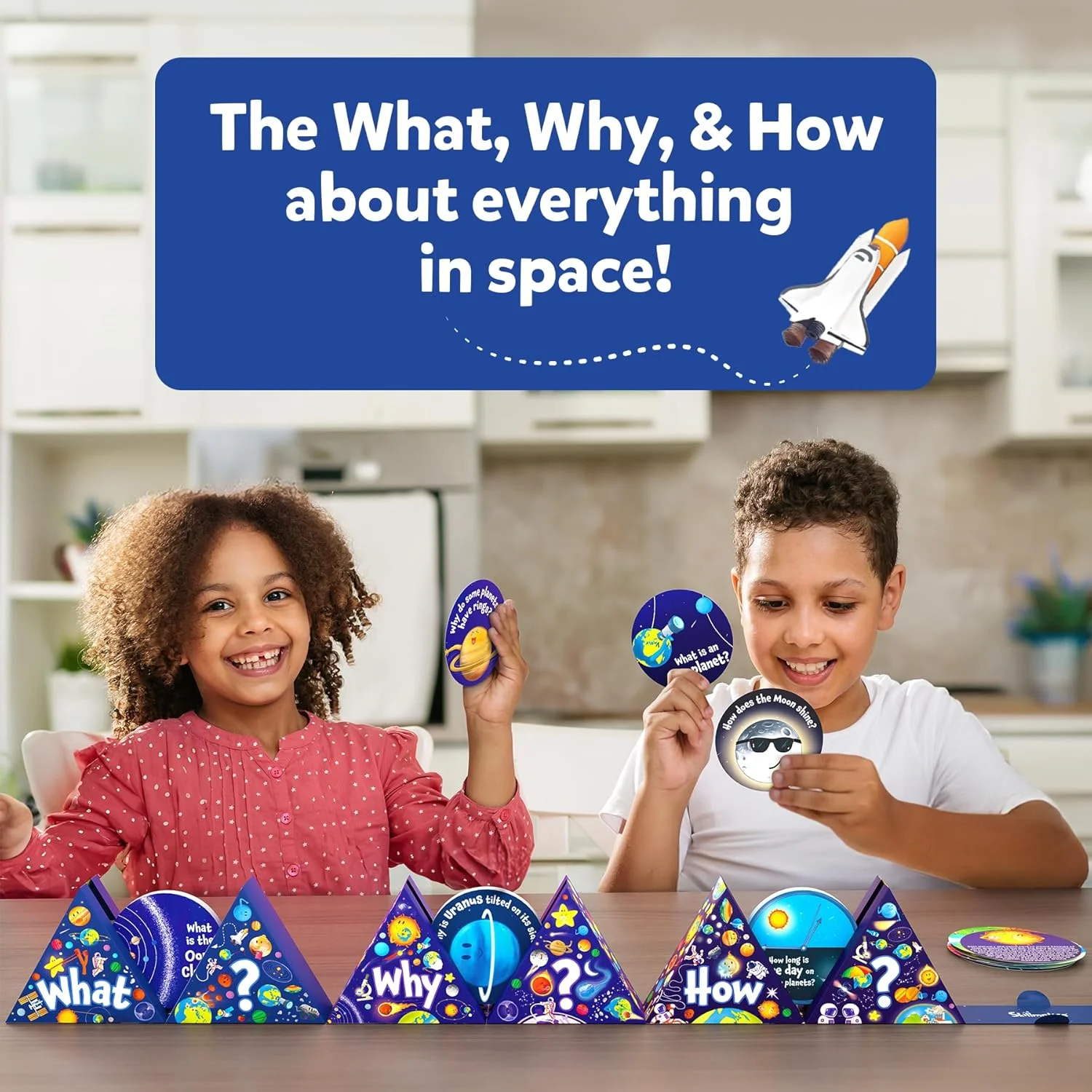 کارت های آموزشی Skillmatics - تکه های علمی فضا، اسباب بازی های آموزشی STEM و وسایل کمک آموزشی برای کودکان، هدیه برای پسران و دختران 7، 8، 9 سال به بالا، آموزش در منزل، کلاس درس و فعالیت مسافرتی