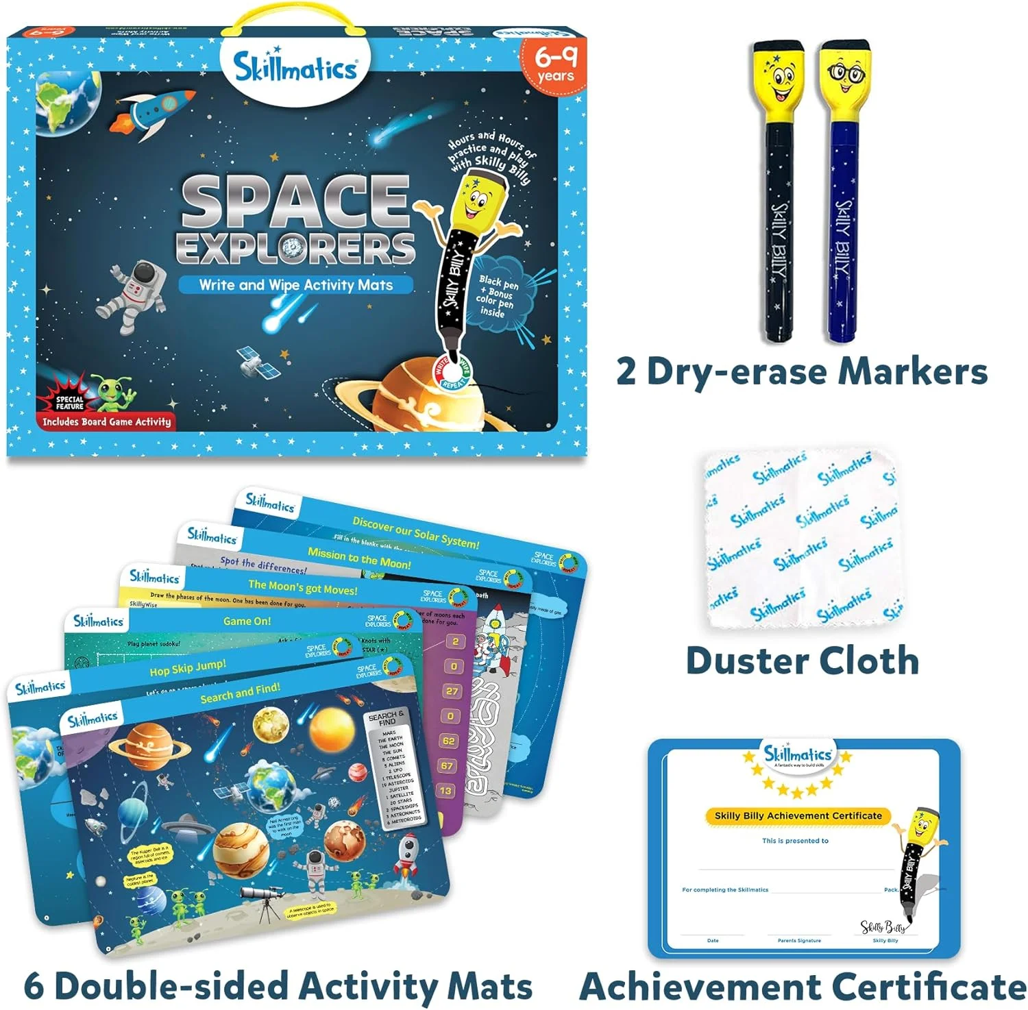 بازی آموزشی اسکیلماتیکس: کاوشگران فضا، چند رنگ، 6 - 9 سال، SKILL06SEB، چند رنگ