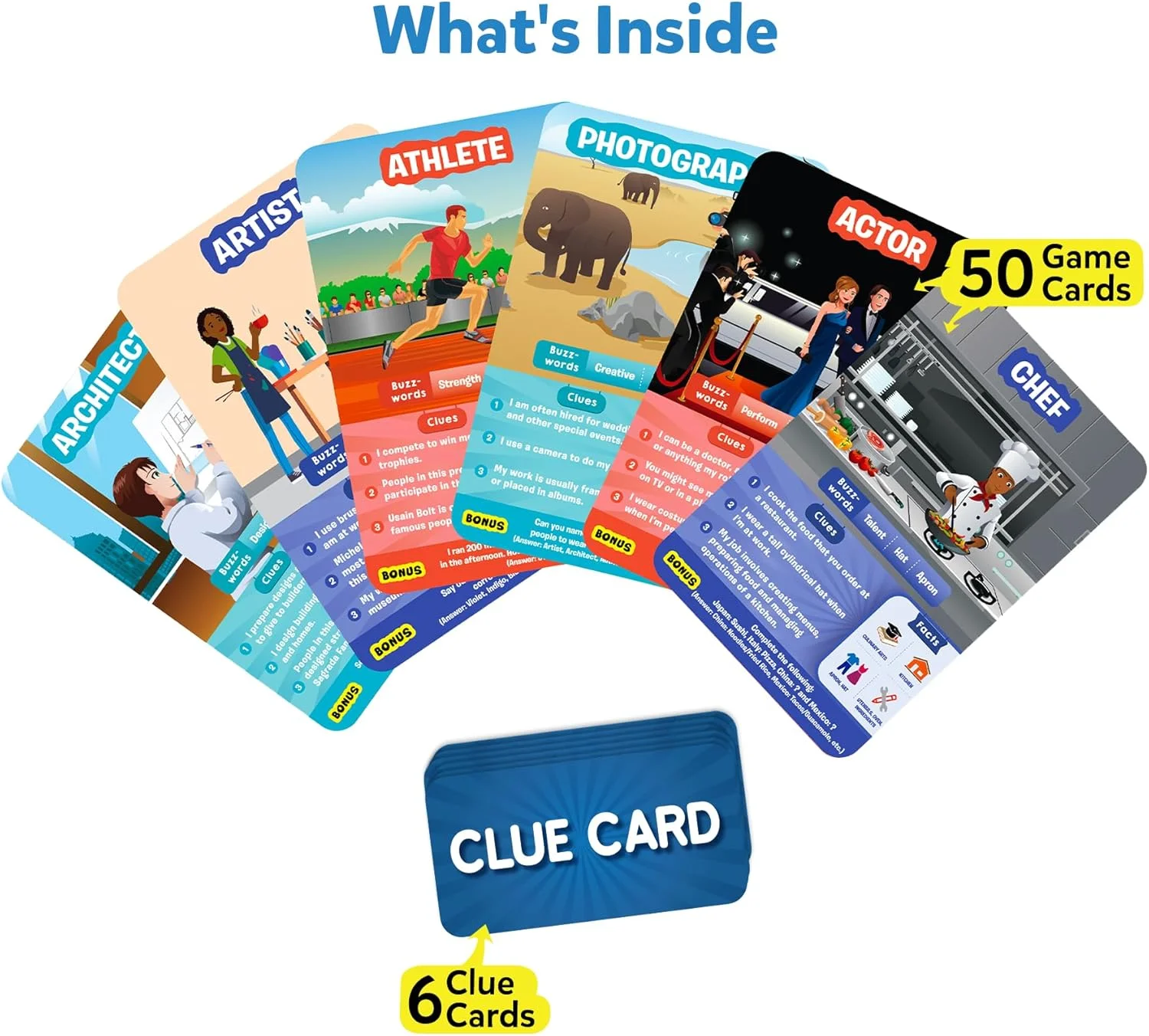 بازی کارتی Skillmatics - حدس بزنید 10 حرفه الهام بخش، مناسب برای پسران، دختران، کودکان و خانواده هایی که عاشق بازی های تخته ای و اسباب بازی های آموزشی هستند، مناسب برای مسافرت، هدیه برای سنین 6، 7، 8، 9 سال