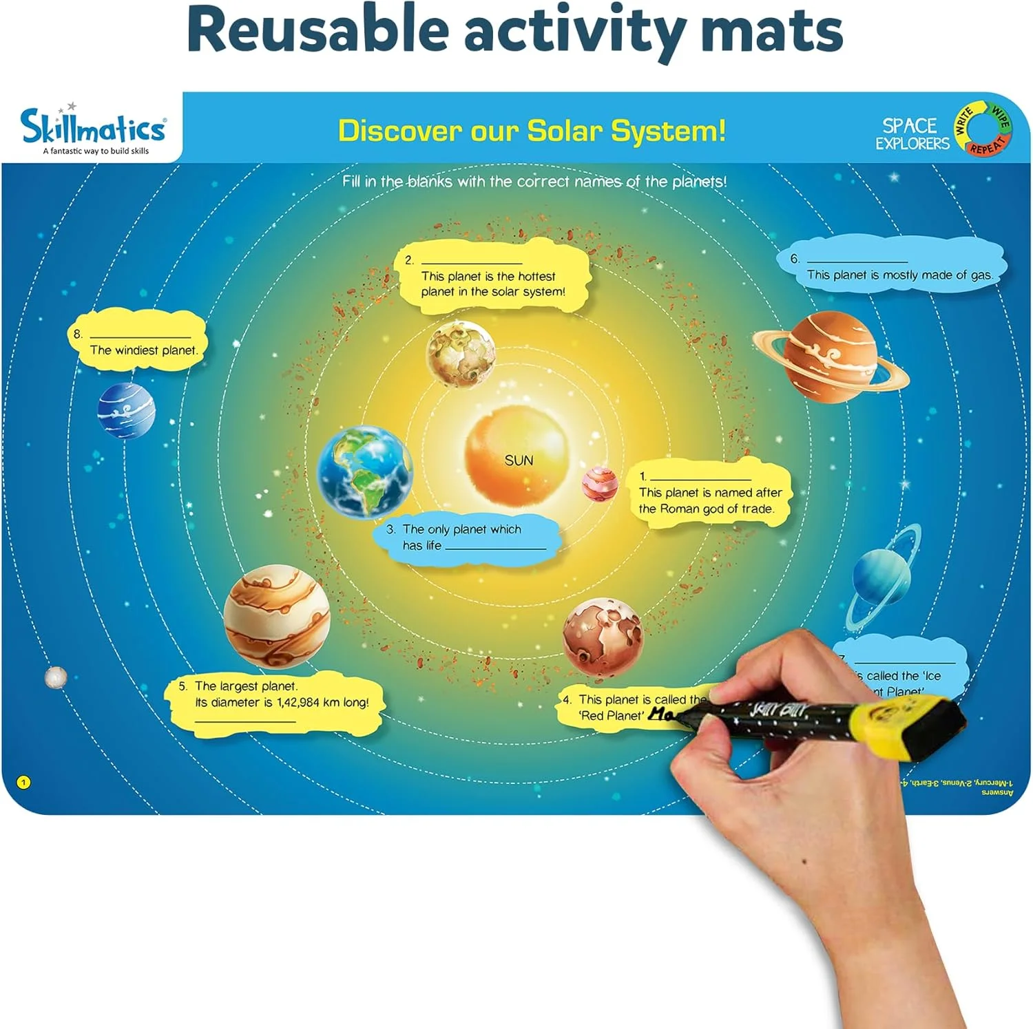 بازی آموزشی اسکیلماتیکس: کاوشگران فضا، چند رنگ، 6 - 9 سال، SKILL06SEB، چند رنگ