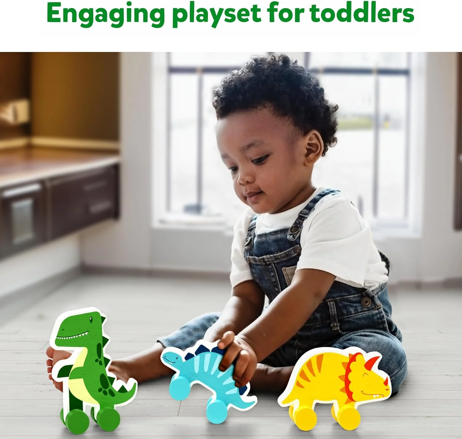 اسباب بازی های چوبی دایناسور Skillmatics با چرخ، بازی تخیلی برای کودکان نوپا، هدایای آموزشی برای نوزادان 9 ماهه تا 3 ساله اسباب بازی های چوبی دایناسور Skillmatics با چرخ، بازی تخیلی برای کودکان نوپا، هدایای آموزشی برای نوزادان 9 ماهه تا 3 ساله