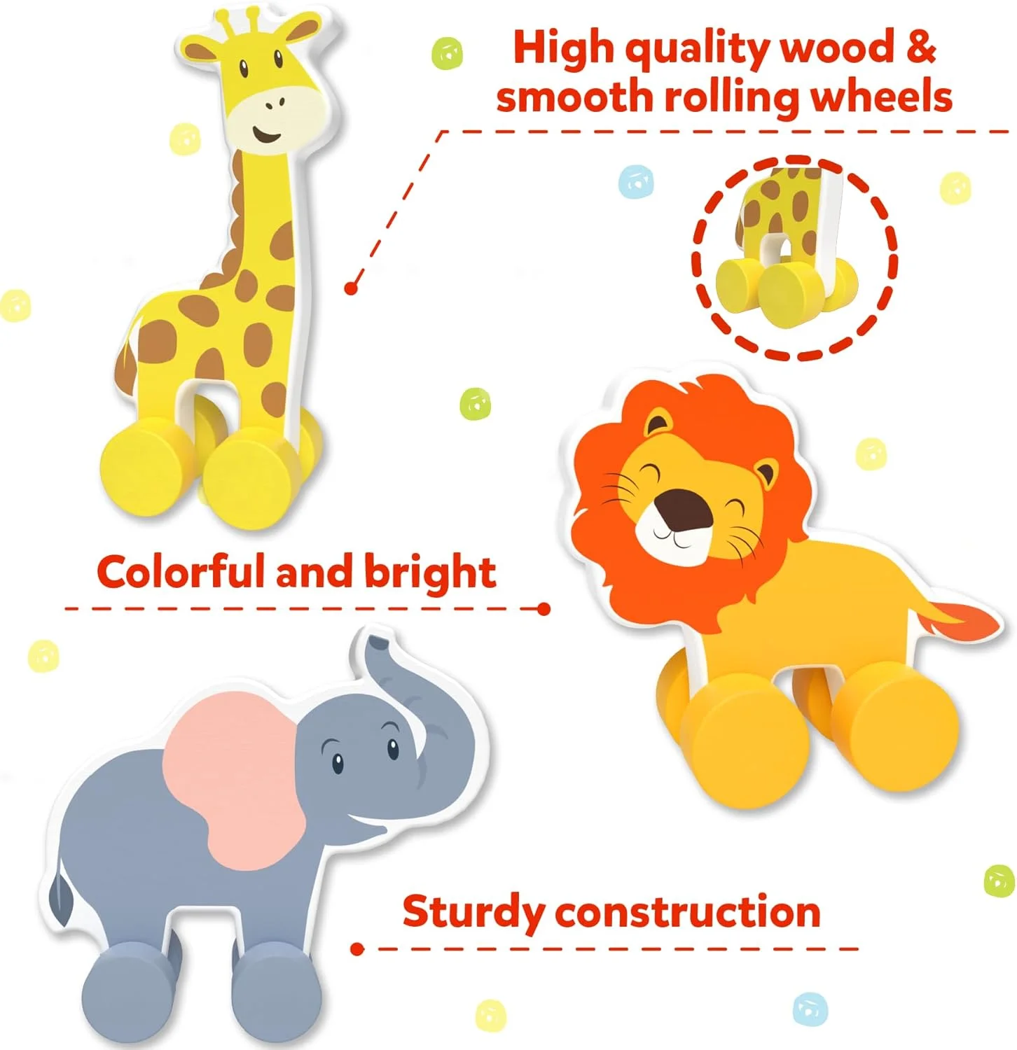 اسباب بازی های چوبی حیوانات چرخ دار Skillmatics، بازی تخیلی برای کودکان نوپا، هدایای آموزشی برای نوزادان 9 ماهه تا 3 ساله اسباب بازی های چوبی حیوانات چرخ دار Skillmatics، بازی تخیلی برای کودکان نوپا، هدایای آموزشی برای نوزادان 9 ماهه تا 3 ساله