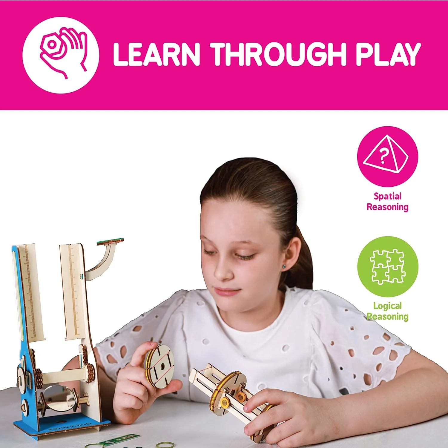 میکروسکوپ Skillmatics (۸-۹۹ سال) یادگیری STEM، اسباب بازی آموزشی و فعالیت ساختنی، هدیه برای پسران و دختران ۸ سال به بالا، SKILL48BMS