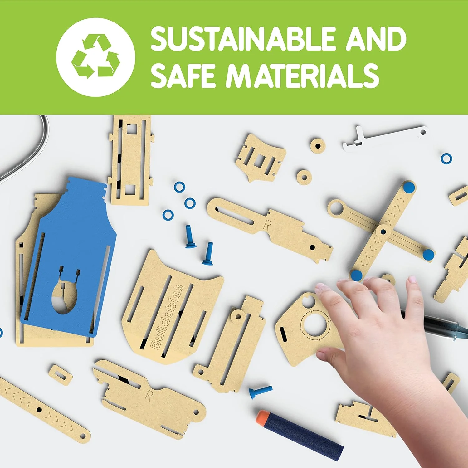 اسباب بازی ساختنی STEM Skillmatics - پرتابگر هیدرولیک Buildables، اسباب بازی آموزشی و ساختنی DIY برای سنین 8 سال به بالا