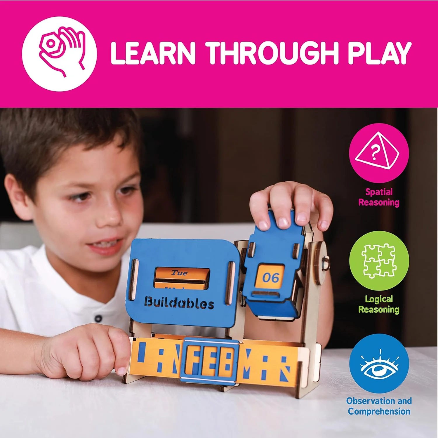 تقویم بی نهایت (8 تا 99 سال) آموزش علوم، اسباب بازی آموزشی و فعالیت ساخت و ساز، Skillmatics، SKILL52BPC