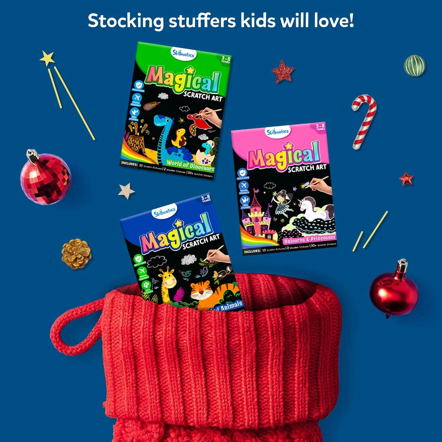 کتاب هنر خراشیدنی Skillmatics برای کودکان - دایناسورها، کیت ها و لوازم کاردستی، بیش از 30 استیکر خراشیدنی، اسباب بازی های مسافرتی، کیت DIY، هدیه برای پسران و دختران 3، 4، 5، 6، 7، 8 ساله کتاب هنر خراشیدنی Skillmatics برای کودکان - دایناسورها، کیت ها و لوازم کاردستی، بیش از 30 استیکر خراشیدنی، اسباب بازی های مسافرتی، کیت DIY، هدیه برای پسران و دختران 3، 4، 5، 6، 7، 8 ساله