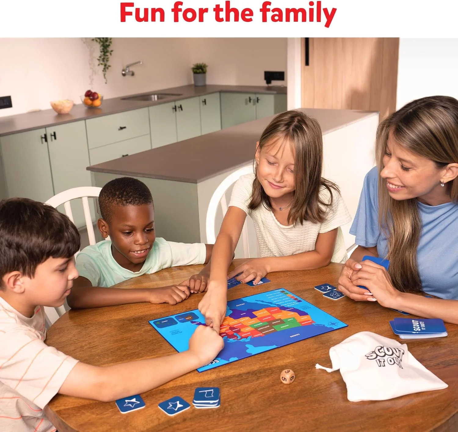 بازی تخته ای Skillmatics - Scout It Out 50 States، بازی حدس زدن و چیزهای بی اهمیت برای خانواده ها، اسباب بازی های آموزشی، بازی های کارتی برای کودکان، نوجوانان و بزرگسالان، هدیه برای پسران و دختران 7، 8، 9 سال و بالاتر