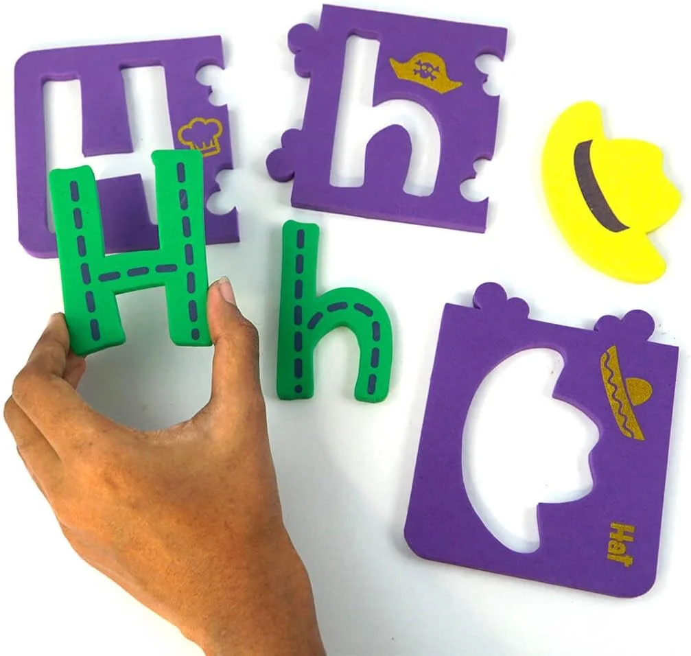 پازل الفبای ایمیجی‌میک | حروف الفبا برای آموزش کودکان | اسباب بازی های آموزشی و مونته سوری برای کودکان 3+ سال | مهارت های حرکتی ظریف | هدیه تولد برای پسران و دختران