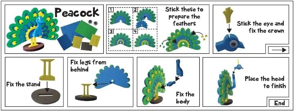 ایماجی‌میک نقشه‌شناسی پرندگان دور دنیا | ساخت ۱۳ مدل مینیاتوری | پازل سه بعدی برای کودکان | هدیه تولد برای دختران و پسران | اسباب بازی های آموزشی برای ۵، ۶، ۷، ۸، ۹ سال