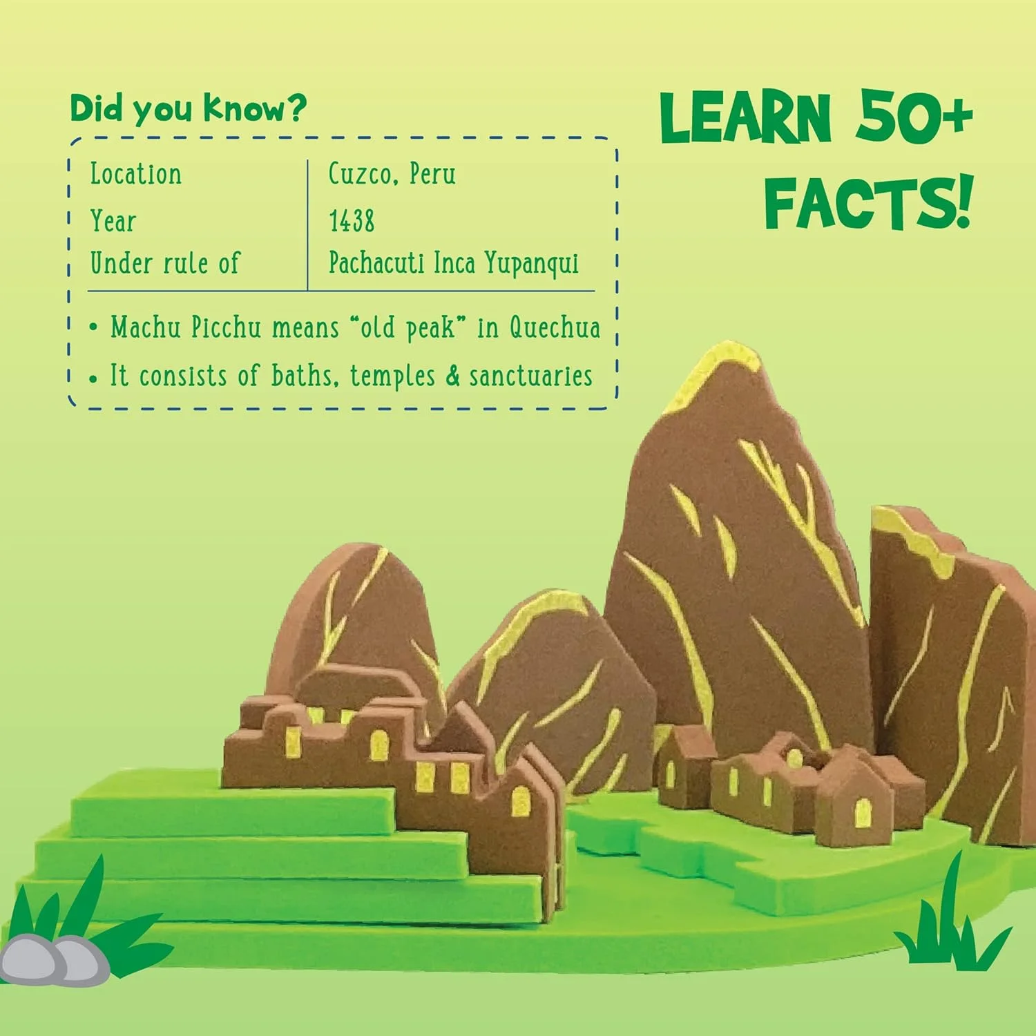 اسباب بازی آموزشی و کمک آموزشی مپولوژی ایمیجی‌میک - بناهای تاریخی جهان - پازل برای کودکان 5 سال به بالا