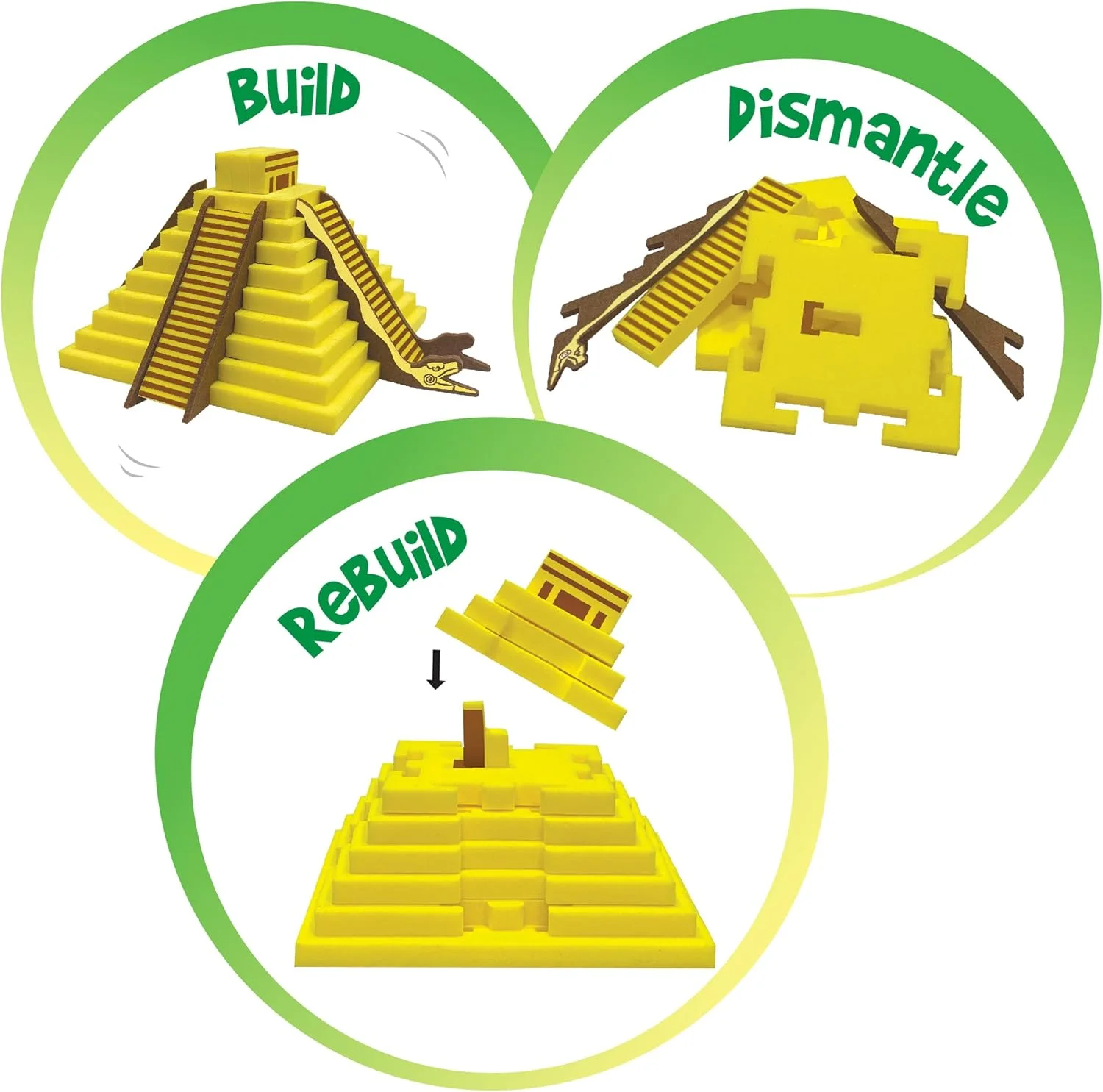 اسباب بازی آموزشی و کمک آموزشی مپولوژی ایمیجی‌میک - بناهای تاریخی جهان - پازل برای کودکان 5 سال به بالا