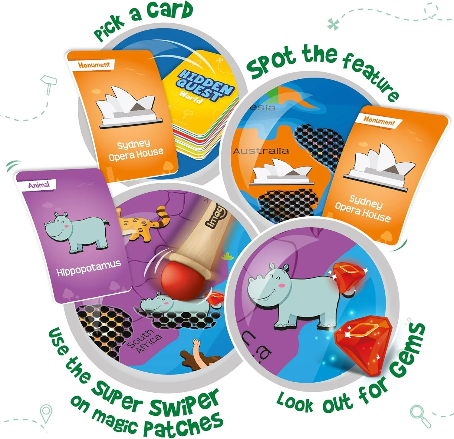 بازی فکری نقشه جهان ایمیجیمیک | کشف جادویی | اسباب بازی آموزشی برای کودکان 5 سال به بالا | اسباب بازی دخترانه و پسرانه | بازی کارتی | هدیه تولد برای دختران و پسران بازی فکری نقشه جهان ایمیجیمیک | کشف جادویی | اسباب بازی آموزشی برای کودکان 5 سال به بالا | اسباب بازی دخترانه و پسرانه | بازی کارتی | هدیه تولد برای دختران و پسران