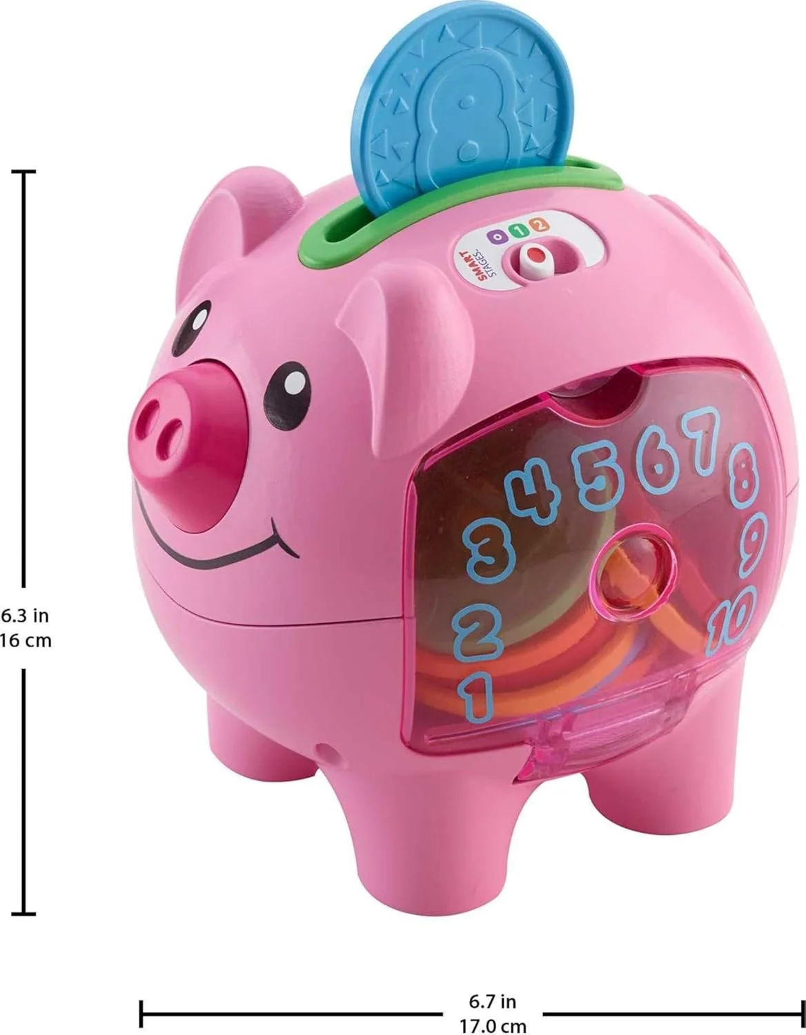 اسباب بازی کودک و نوپا Fisher-Price Laugh & Learn Smart Stages Piggy Bank با آهنگ ها و عبارات آموزشی برای نوزادان 6+ ماه (اختصاصی آمازون) اسباب بازی کودک و نوپا Fisher-Price Laugh & Learn Smart Stages Piggy Bank با آهنگ ها و عبارات آموزشی برای نوزادان 6+ ماه (اختصاصی آمازون)