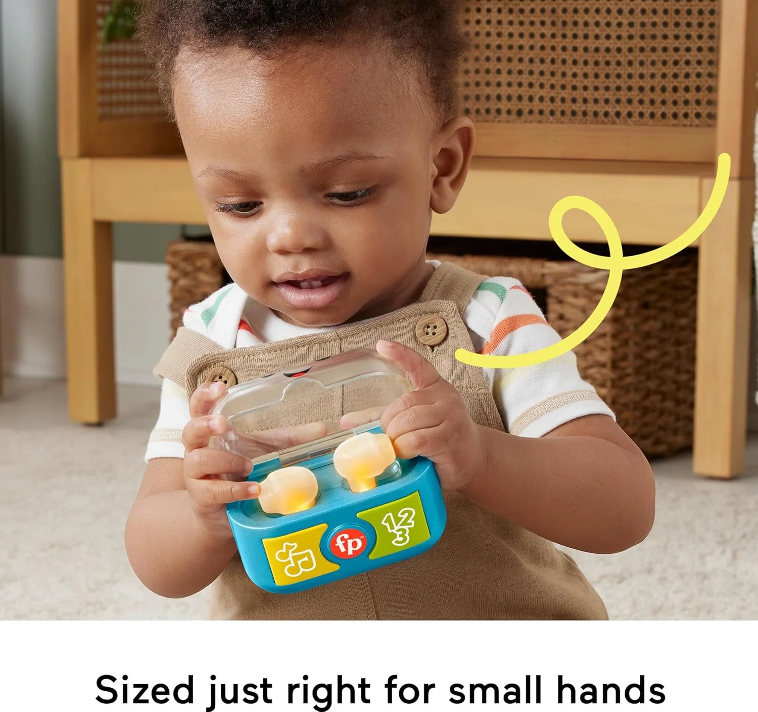 اسباب بازی هدفون آموزشی موزیکال Fisher-Price مناسب نوزادان و کودکان نوپا، دارای نور و تقویت کننده مهارت های حرکتی ظریف، مناسب برای کودکان 6 ماهه و بالاتر اسباب بازی هدفون آموزشی موزیکال Fisher-Price مناسب نوزادان و کودکان نوپا، دارای نور و تقویت کننده مهارت های حرکتی ظریف، مناسب برای کودکان 6 ماهه و بالاتر