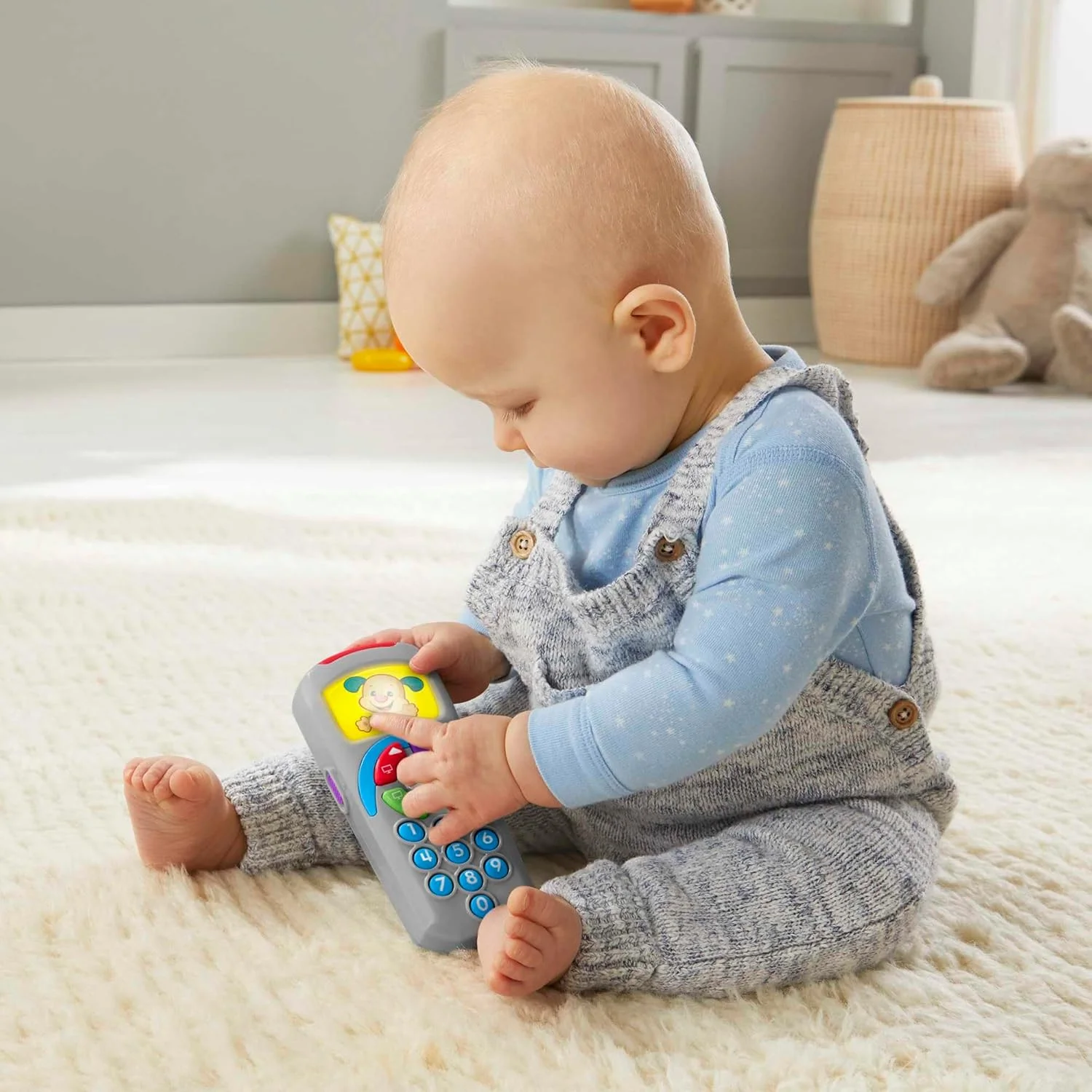 اسباب بازی آموزشی سگ کنترلی با نور و صدا فیشر پرایس مدل HXB88، مناسب کودکان بالای 6 ماه (نسخه آلمانی) اسباب بازی آموزشی سگ کنترلی با نور و صدا فیشر پرایس مدل HXB88، مناسب کودکان بالای 6 ماه (نسخه آلمانی)