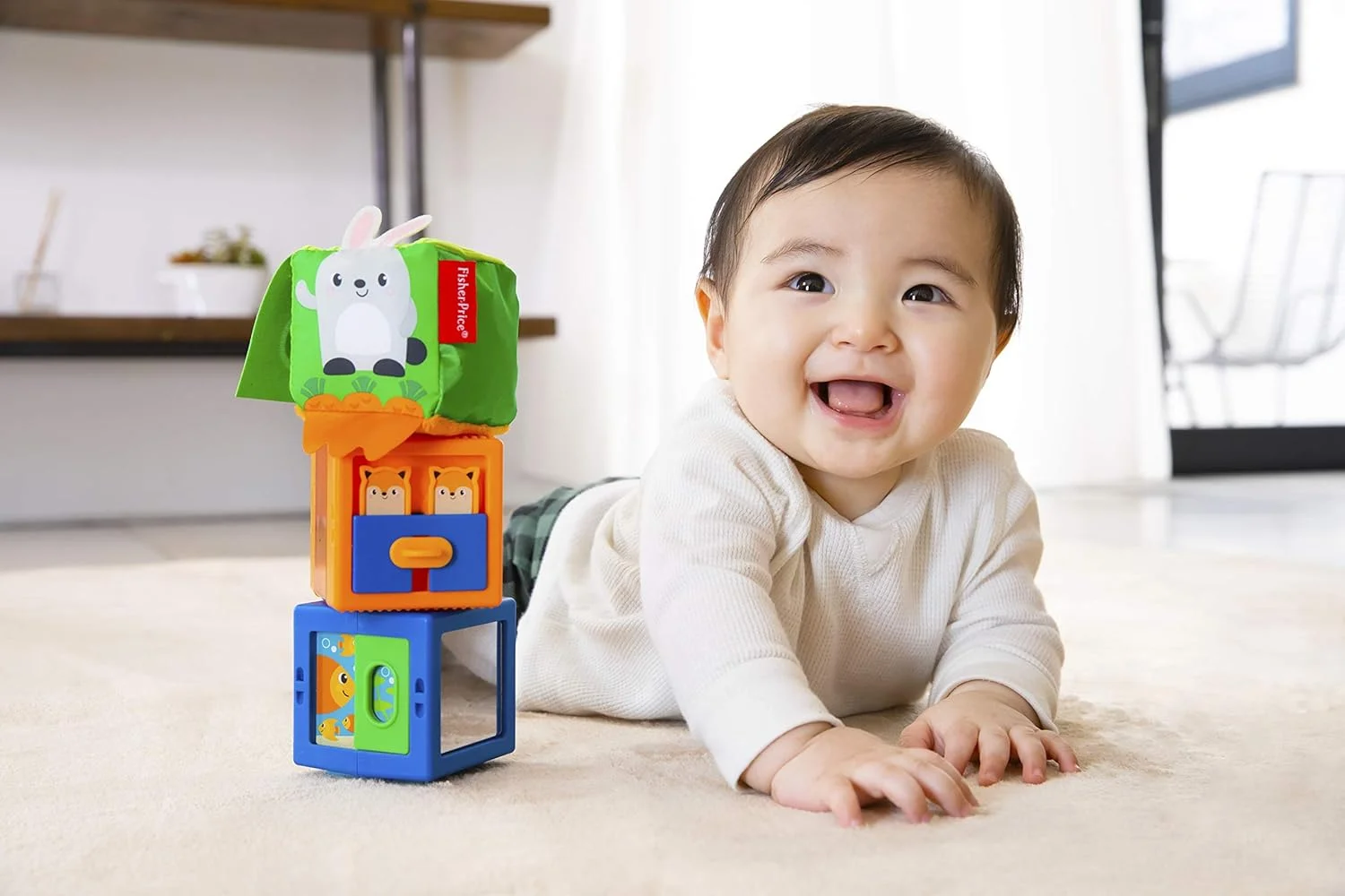 بلوک های حسی حیوانات رنگارنگ Fisher-Price