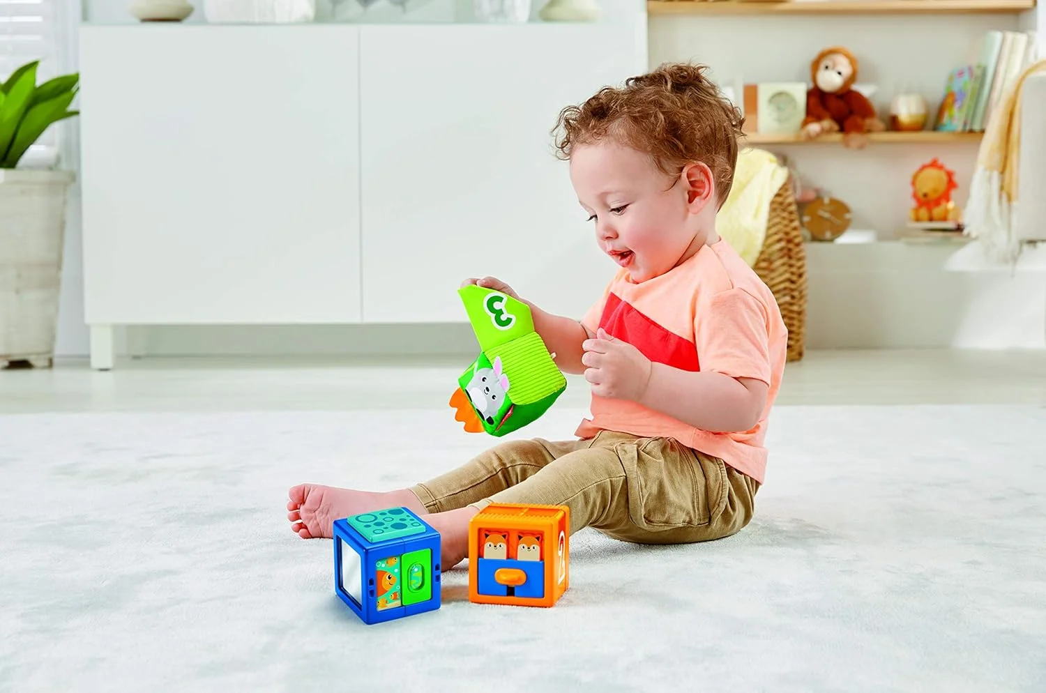 بلوک های حسی حیوانات رنگارنگ Fisher-Price