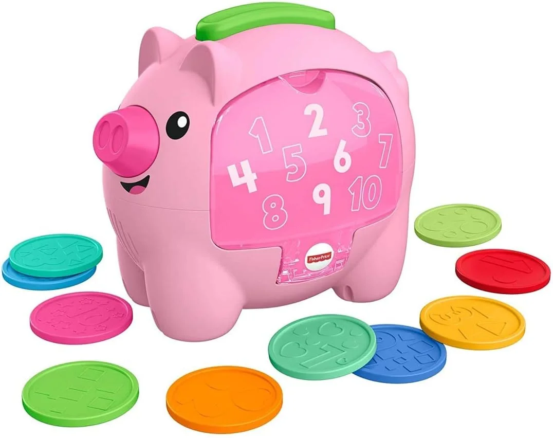 اسباب بازی موزیکال کودکانه Fisher-Price Laugh & Learn Count & Rumble Piggy Bank مدل GJC68