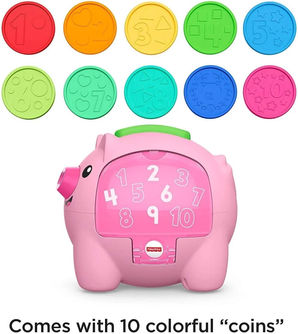 اسباب بازی موزیکال کودکانه Fisher-Price Laugh & Learn Count & Rumble Piggy Bank مدل GJC68 اسباب بازی موزیکال کودکانه Fisher-Price Laugh & Learn Count & Rumble Piggy Bank مدل GJC68
