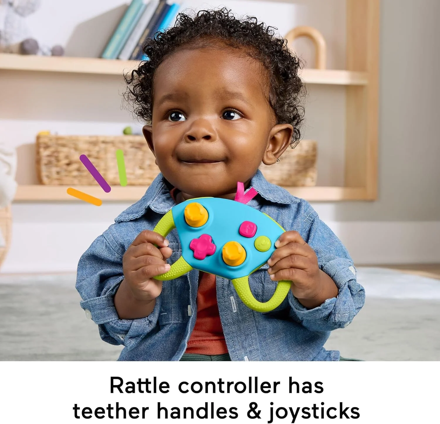 مجموعه هدیه مینی گیمر آموزشی Fisher-Price برای نوزادان، جغجغه کودک، دندان گیر و فعالیت های چین دار برای کودکان نوپا از 3 ماهگی، HYR57 مجموعه هدیه مینی گیمر آموزشی Fisher-Price برای نوزادان، جغجغه کودک، دندان گیر و فعالیت های چین دار برای کودکان نوپا از 3 ماهگی، HYR57