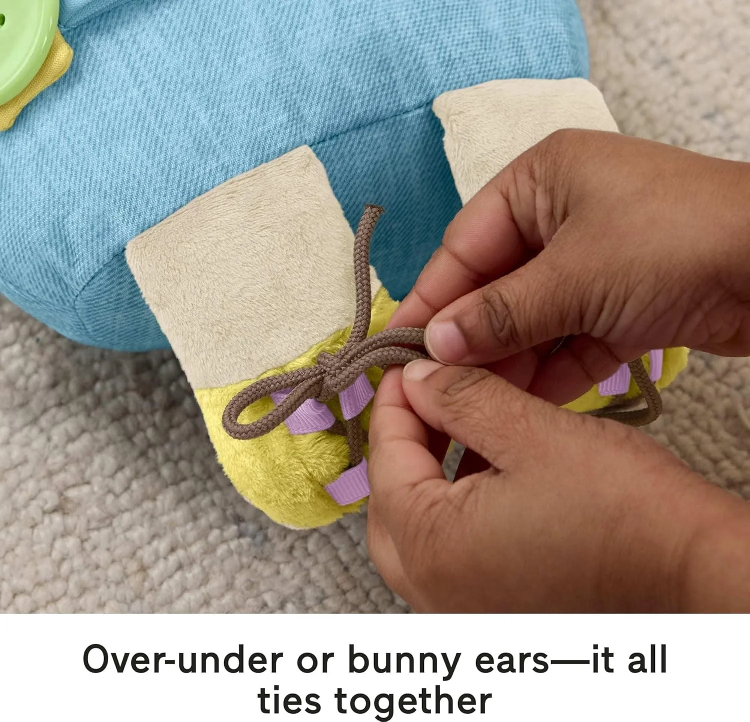 اسباب بازی آموزشی کودک نوپا Fisher-Price، عروسک خرگوش پولیشی برای آموزش لباس پوشیدن، مناسب کودکان پیش دبستانی 2 سال به بالا اسباب بازی آموزشی کودک نوپا Fisher-Price، عروسک خرگوش پولیشی برای آموزش لباس پوشیدن، مناسب کودکان پیش دبستانی 2 سال به بالا