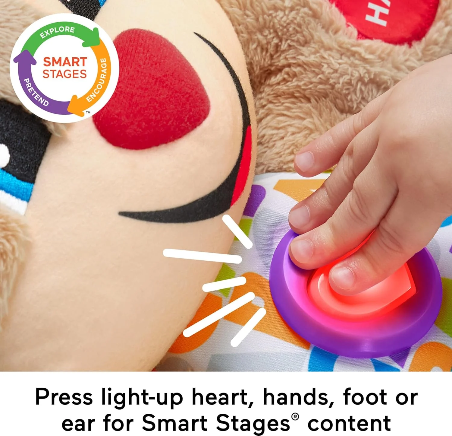 عروسک سگ Fisher-Price Laugh & Learn Smart Stages، قهوه ای